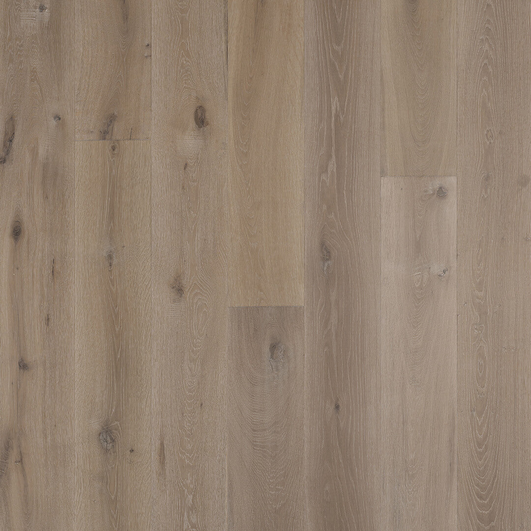 HERMITAGE: Rhone White Oak Engineered Hardwood Plank (7½"X24"-76"X⅝" | Wire Brush)