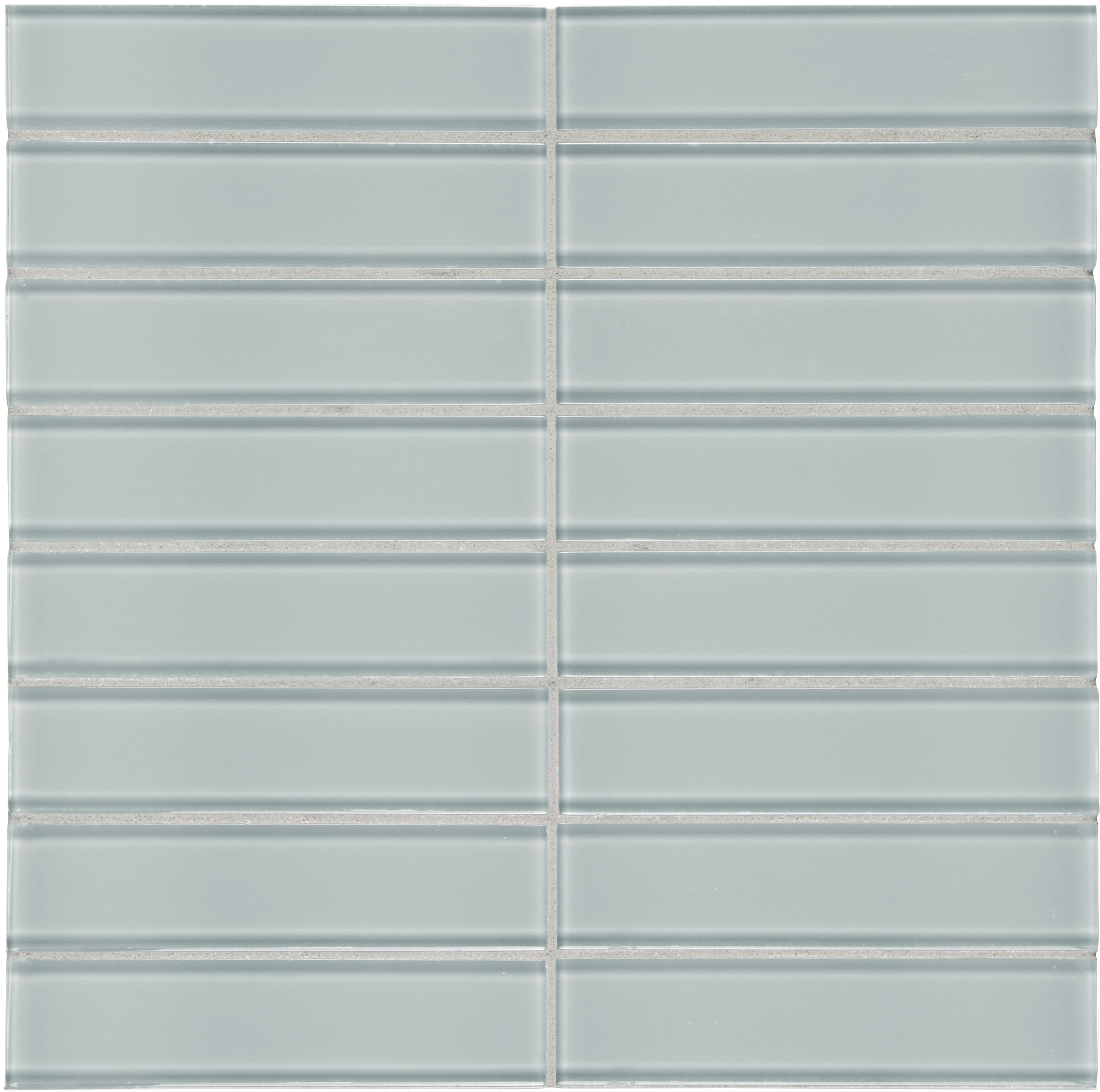 cloud straight stack 1&5x6-inch pattern fused glass mosaic from element anatolia collection distributed by surface group international glossy finish rounded edge mesh shape