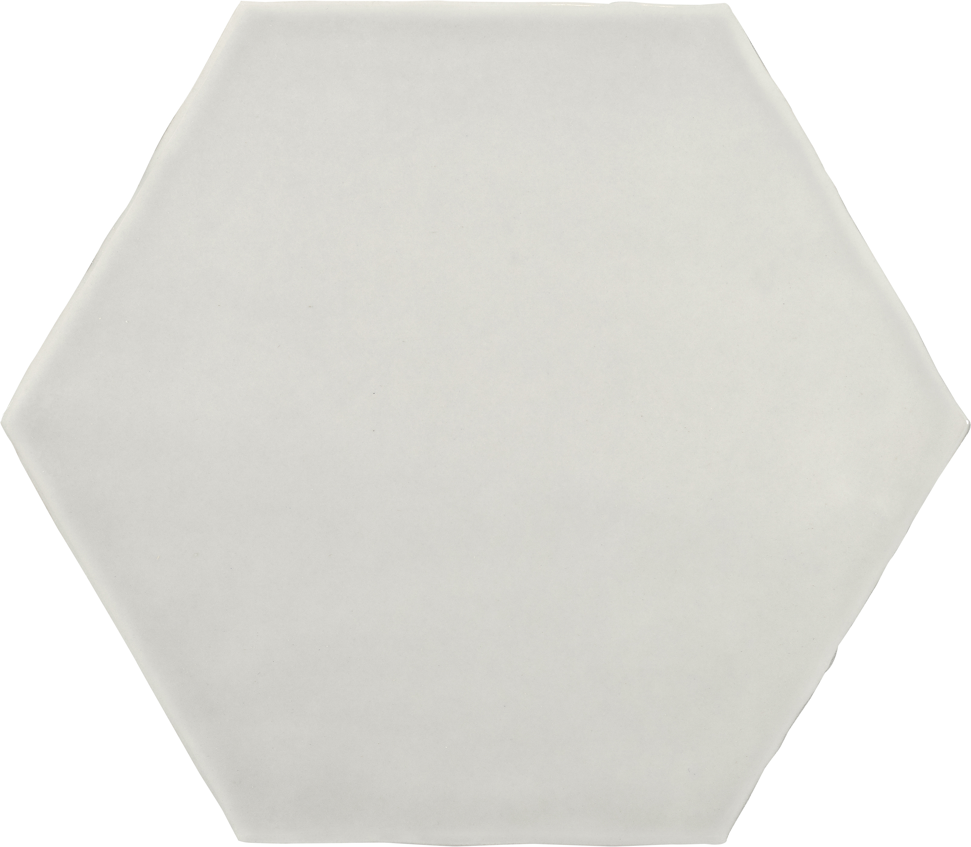 stone pattern glazed ceramic field tile from teramoda anatolia collection distributed by surface group international glossy finish pressed edge 6-inch hexagon shape