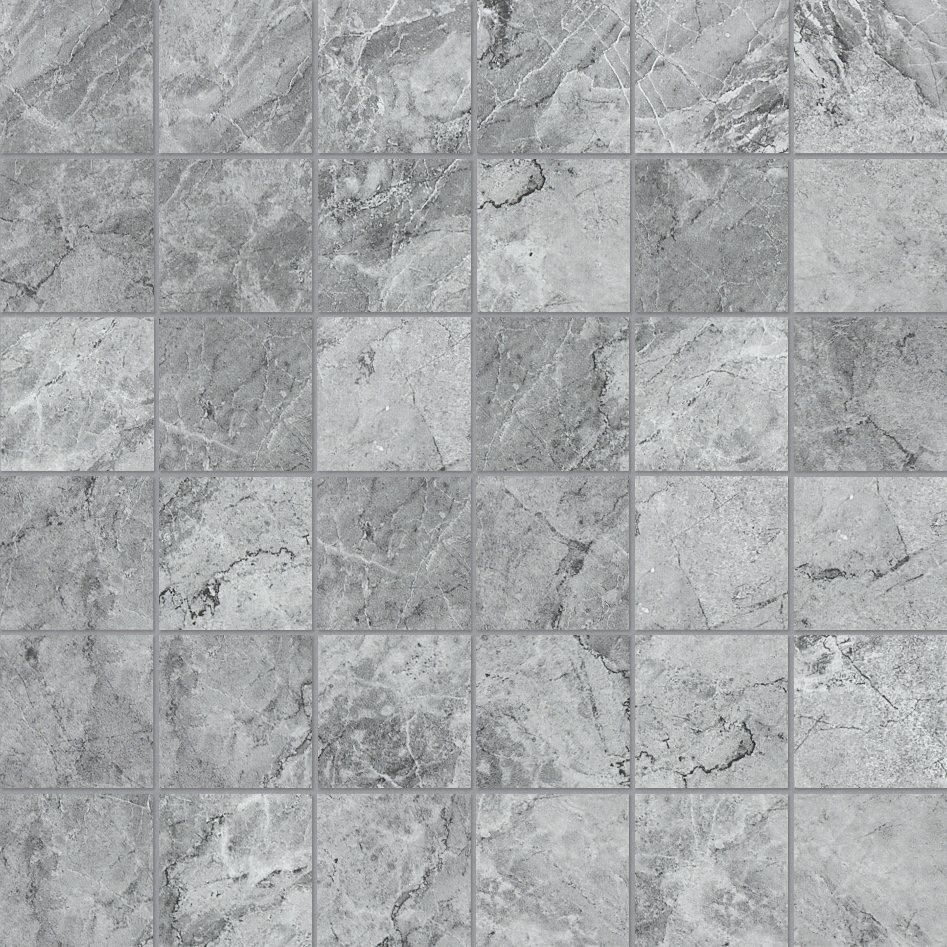 carbon straight stack 2x2-inch pattern glazed ceramic mosaic from malena anatolia collection distributed by surface group international matte finish straight edge edge mesh shape