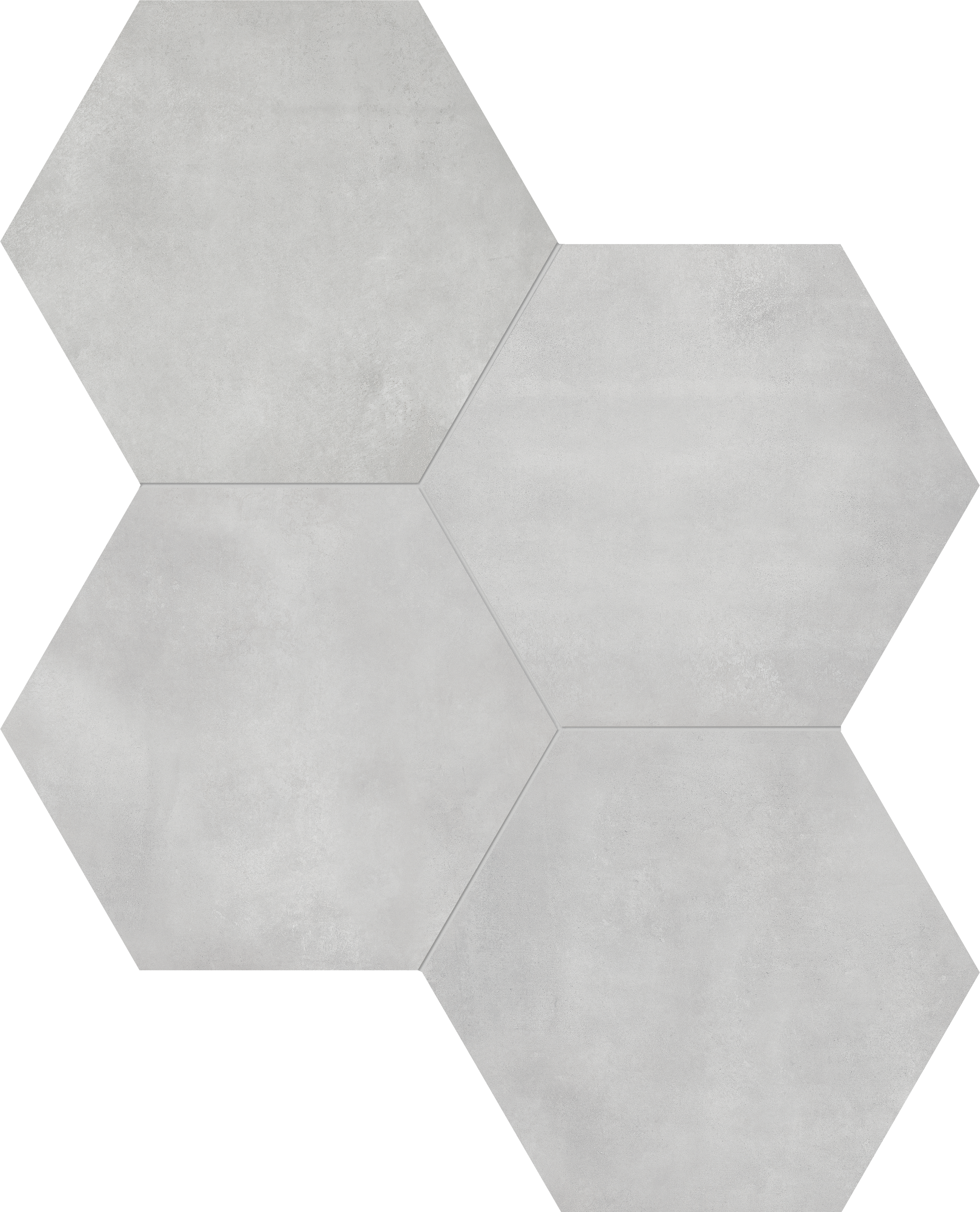 ice pattern glazed porcelain field tile from form anatolia collection distributed by surface group international matte finish pressed edge 7-inch hexagon shape
