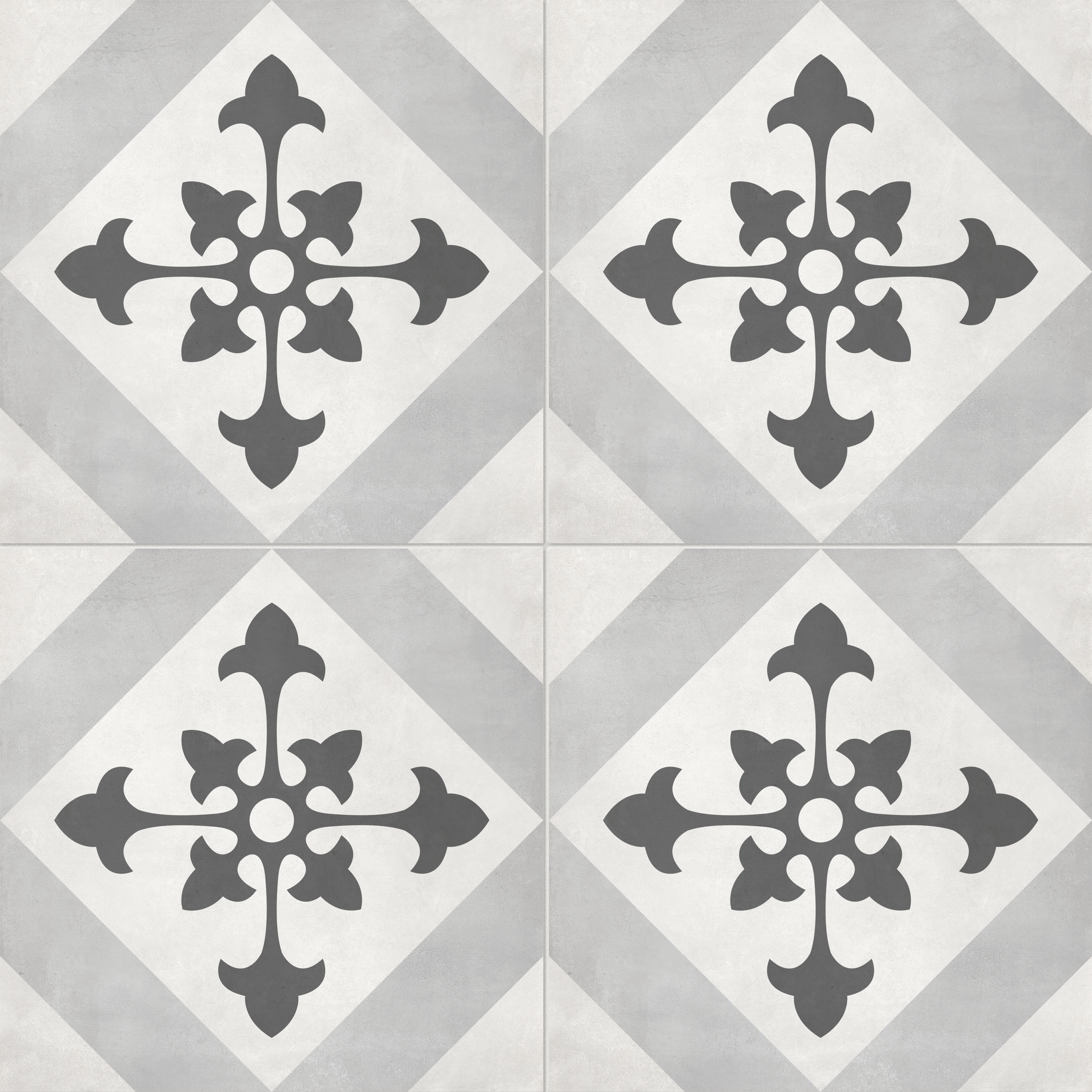 ice print pattern glazed porcelain deco tile print blend from form anatolia collection distributed by surface group international matte finish pressed edge 8x8 square shape