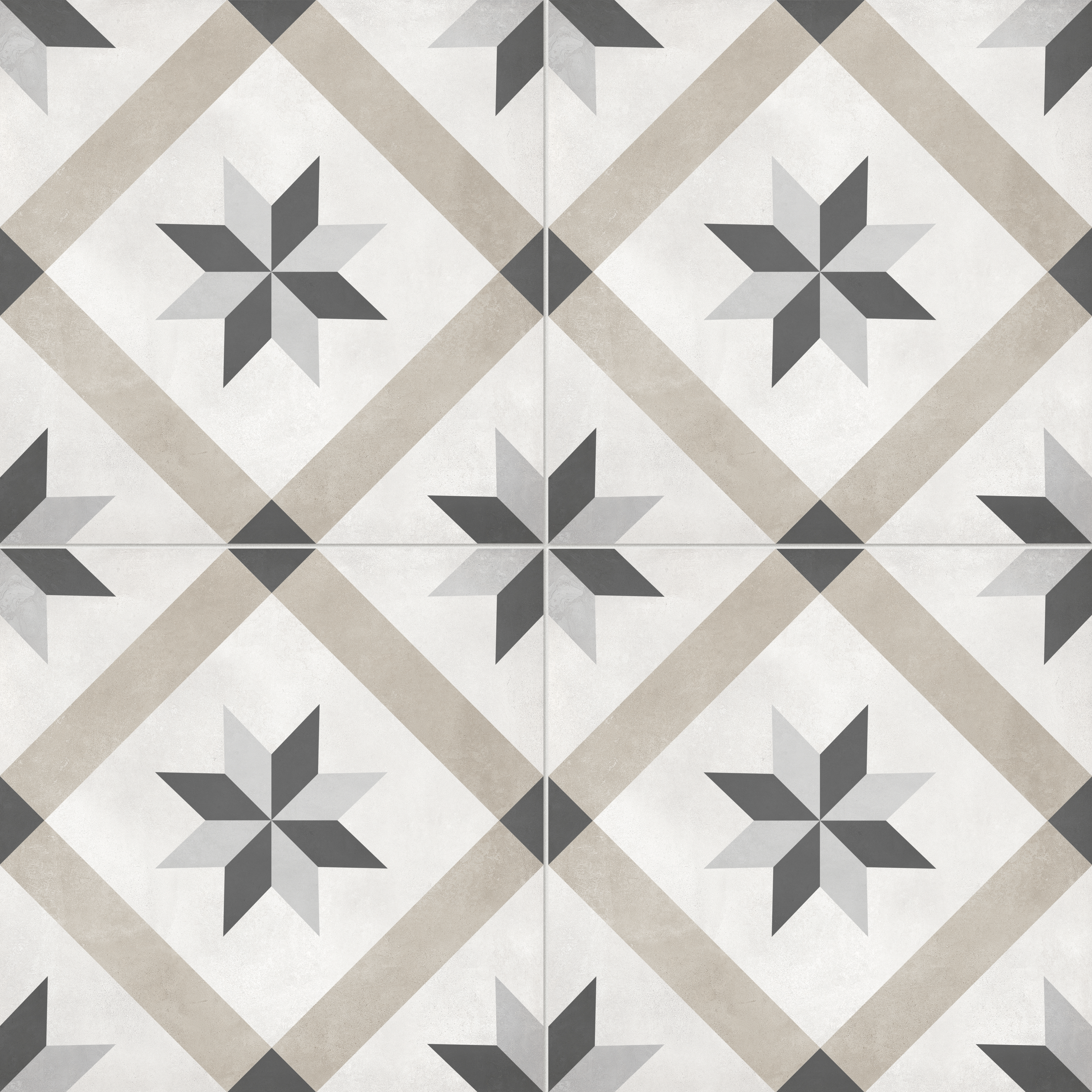 sand print pattern glazed porcelain deco tile print blend from form anatolia collection distributed by surface group international matte finish pressed edge 8x8 square shape