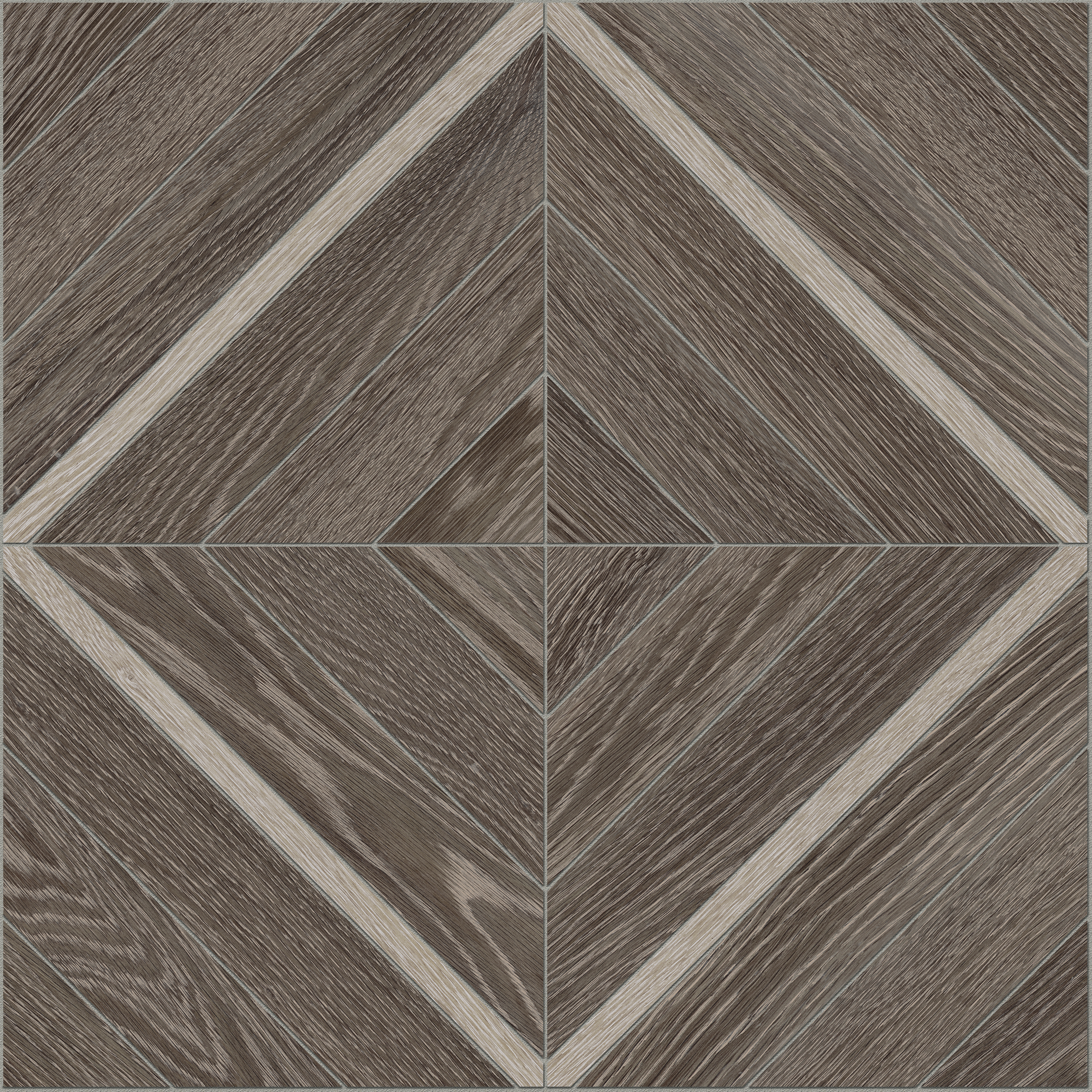 sequoia marquetry pattern glazed porcelain mosaic from aspen anatolia collection distributed by surface group international matte finish straight edge edge mesh shape