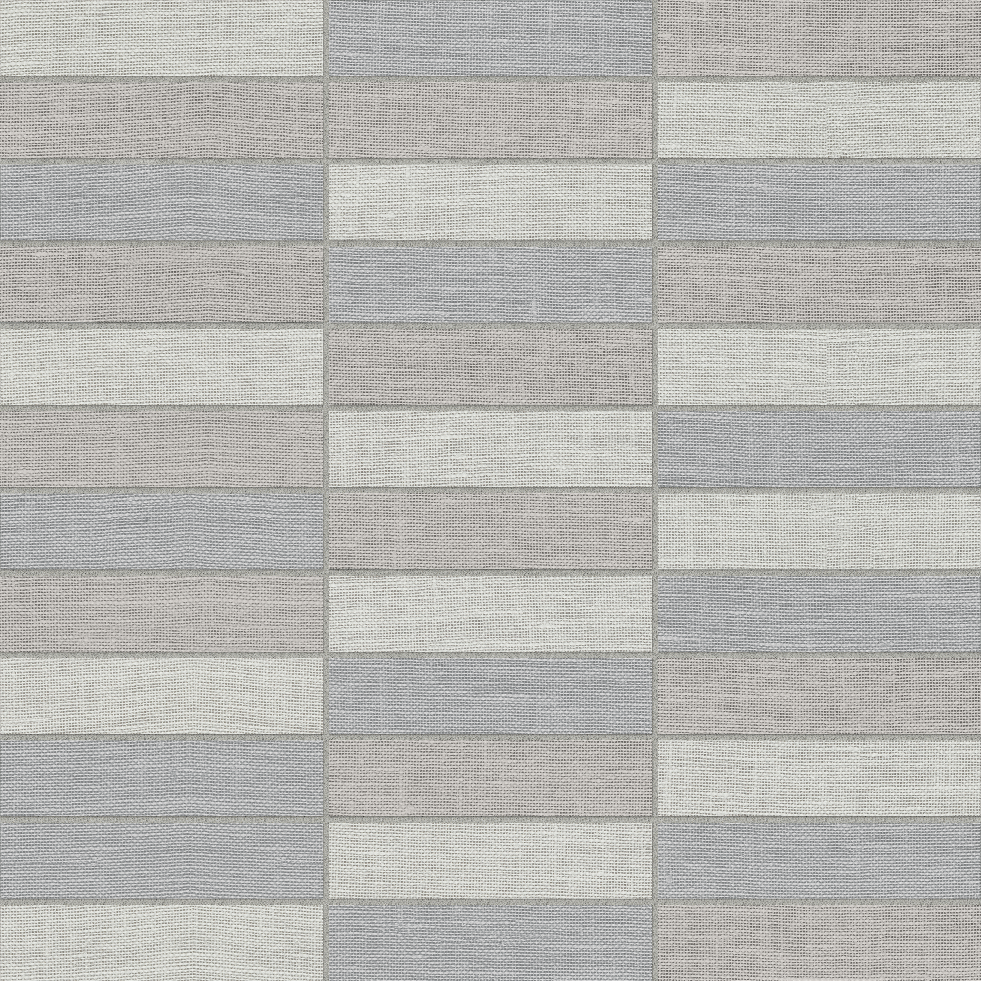 dark straight stack 1x4-inch pattern color body porcelain mosaic from belgian linen anatolia collection distributed by surface group international matte finish straight edge edge mesh shape