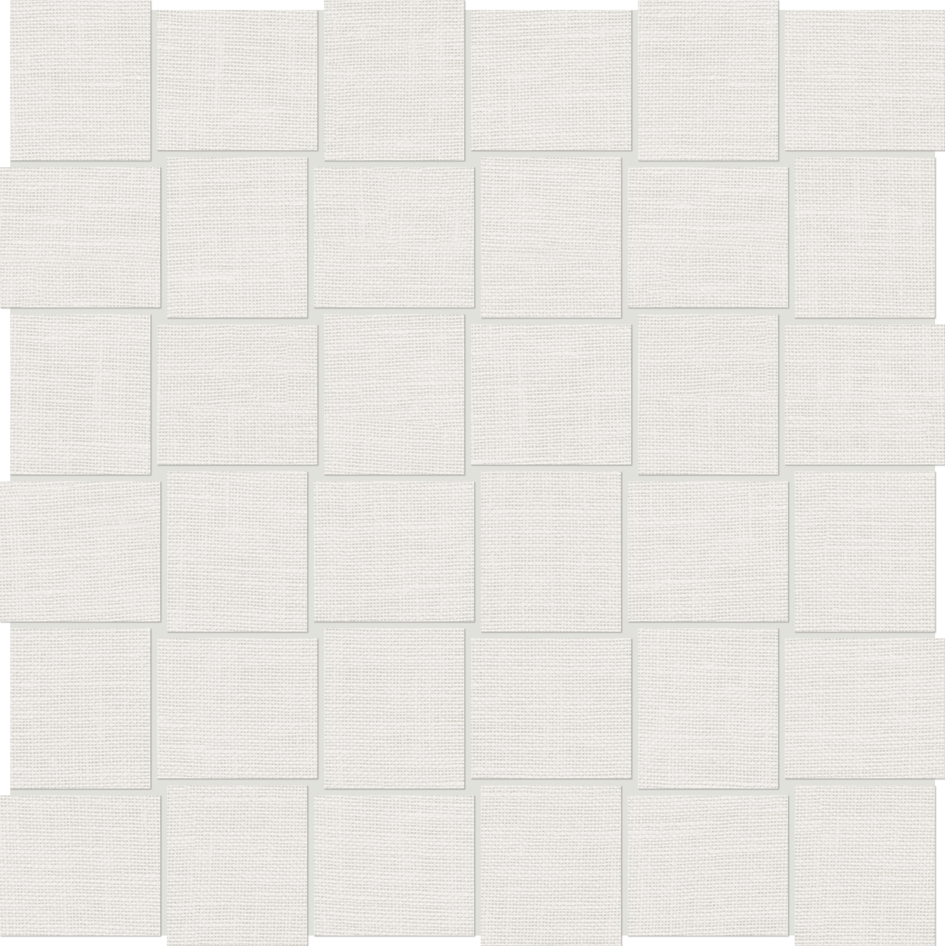 ivory basketweave 2x2-inch pattern color body porcelain mosaic from belgian linen anatolia collection distributed by surface group international matte finish straight edge edge mesh shape