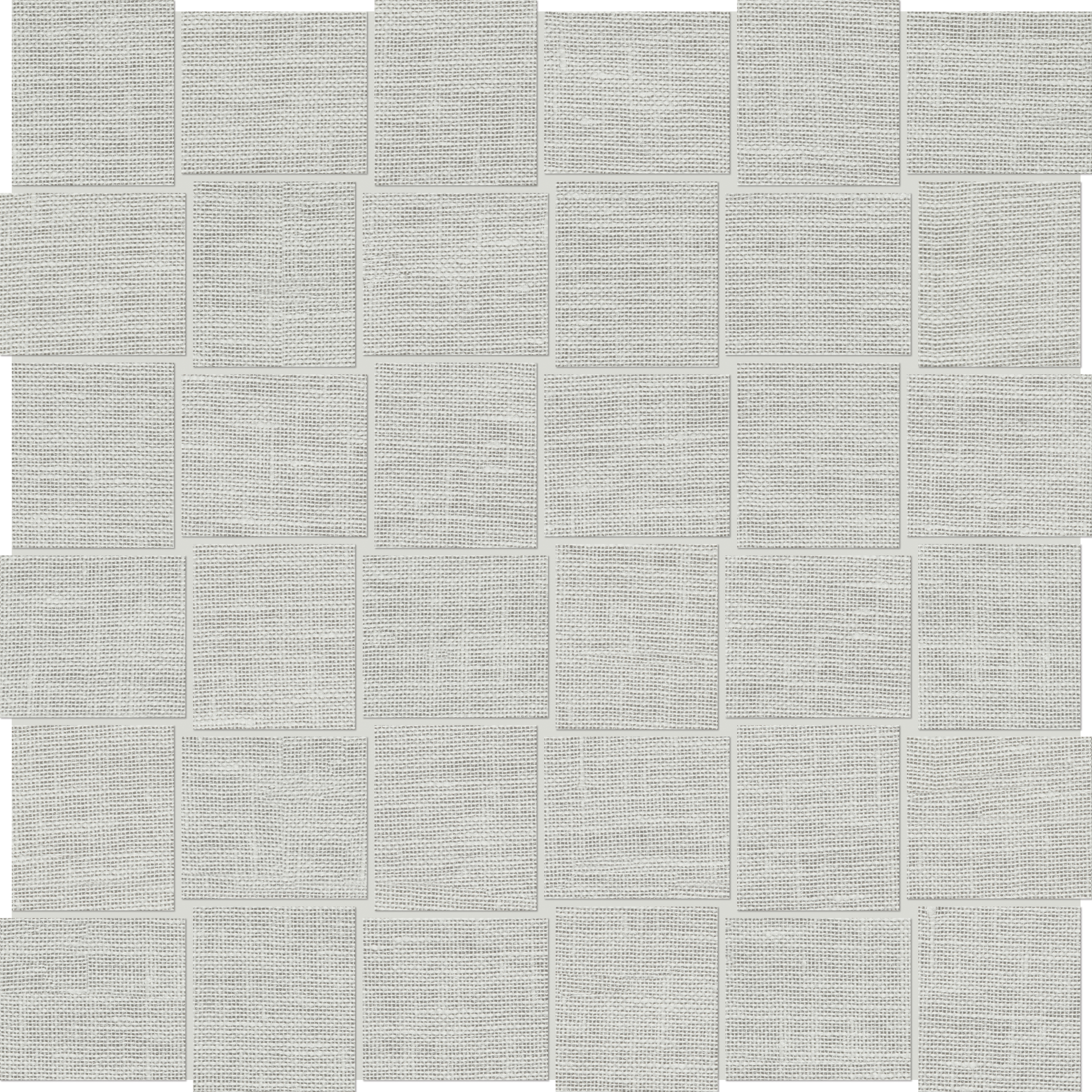 mist basketweave 2x2-inch pattern color body porcelain mosaic from belgian linen anatolia collection distributed by surface group international matte finish straight edge edge mesh shape