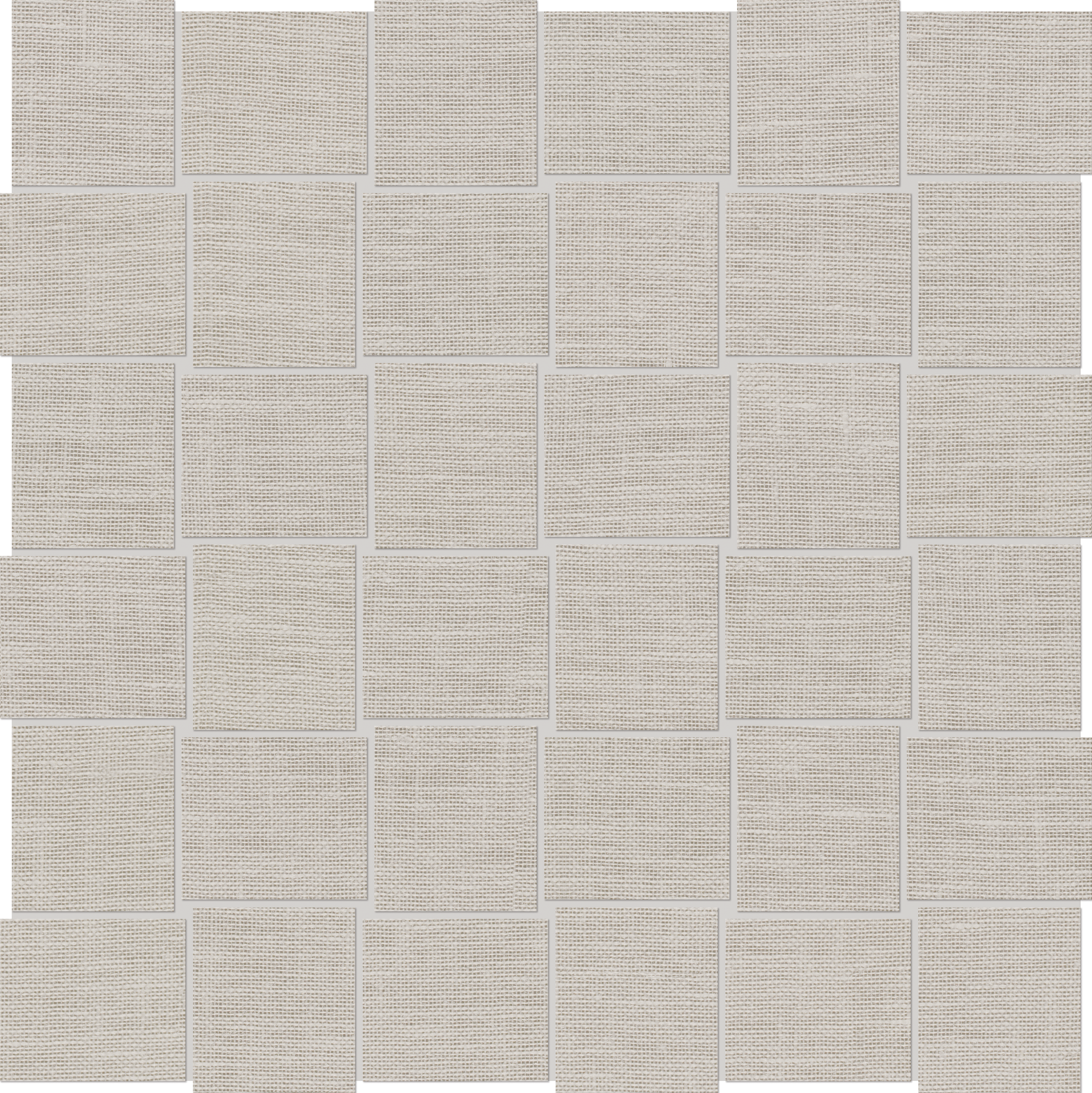 natural basketweave 2x2-inch pattern color body porcelain mosaic from belgian linen anatolia collection distributed by surface group international matte finish straight edge edge mesh shape
