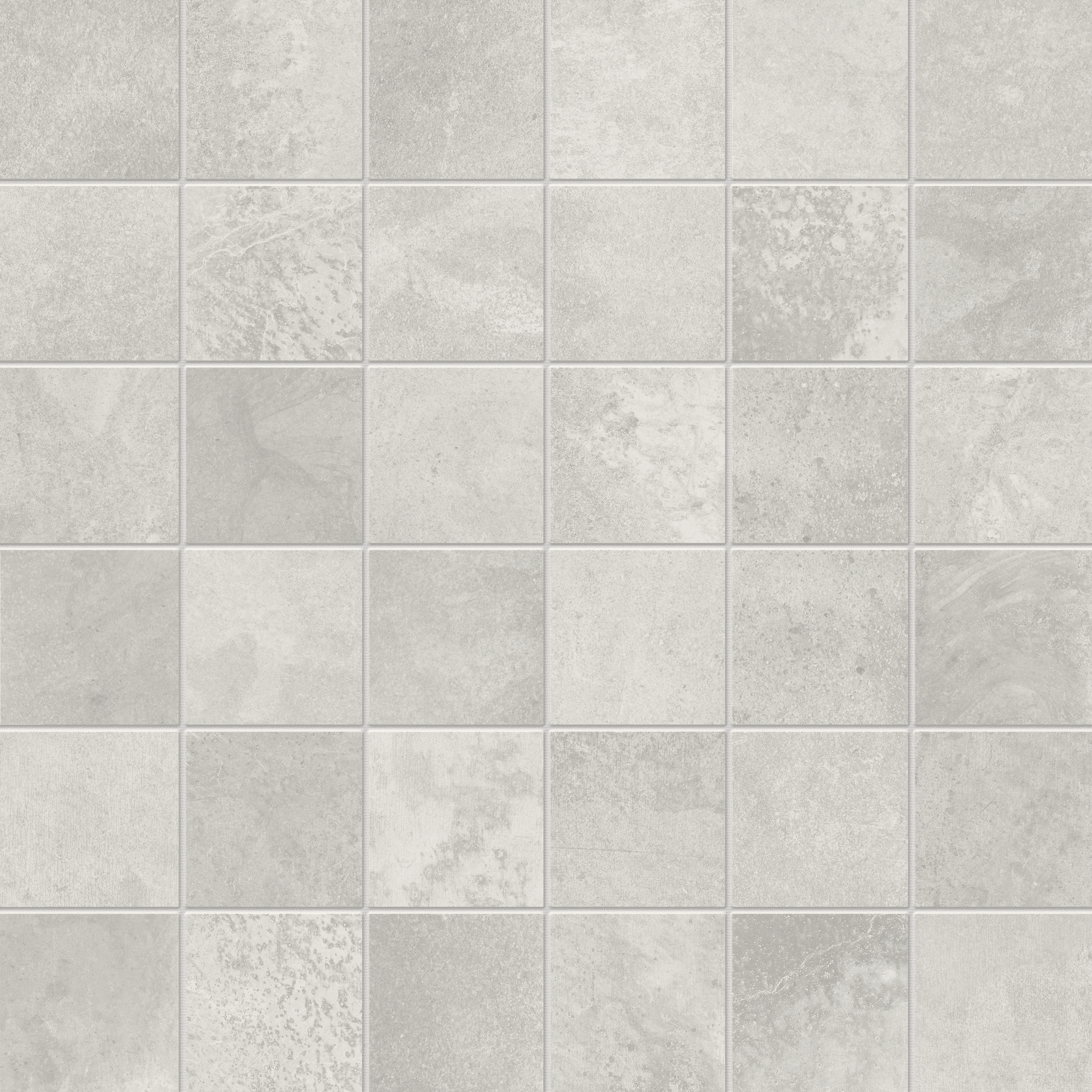 lithium straight stack 2x2-inch pattern color body porcelain mosaic from ceraforge anatolia collection distributed by surface group international matte finish straight edge edge mesh shape
