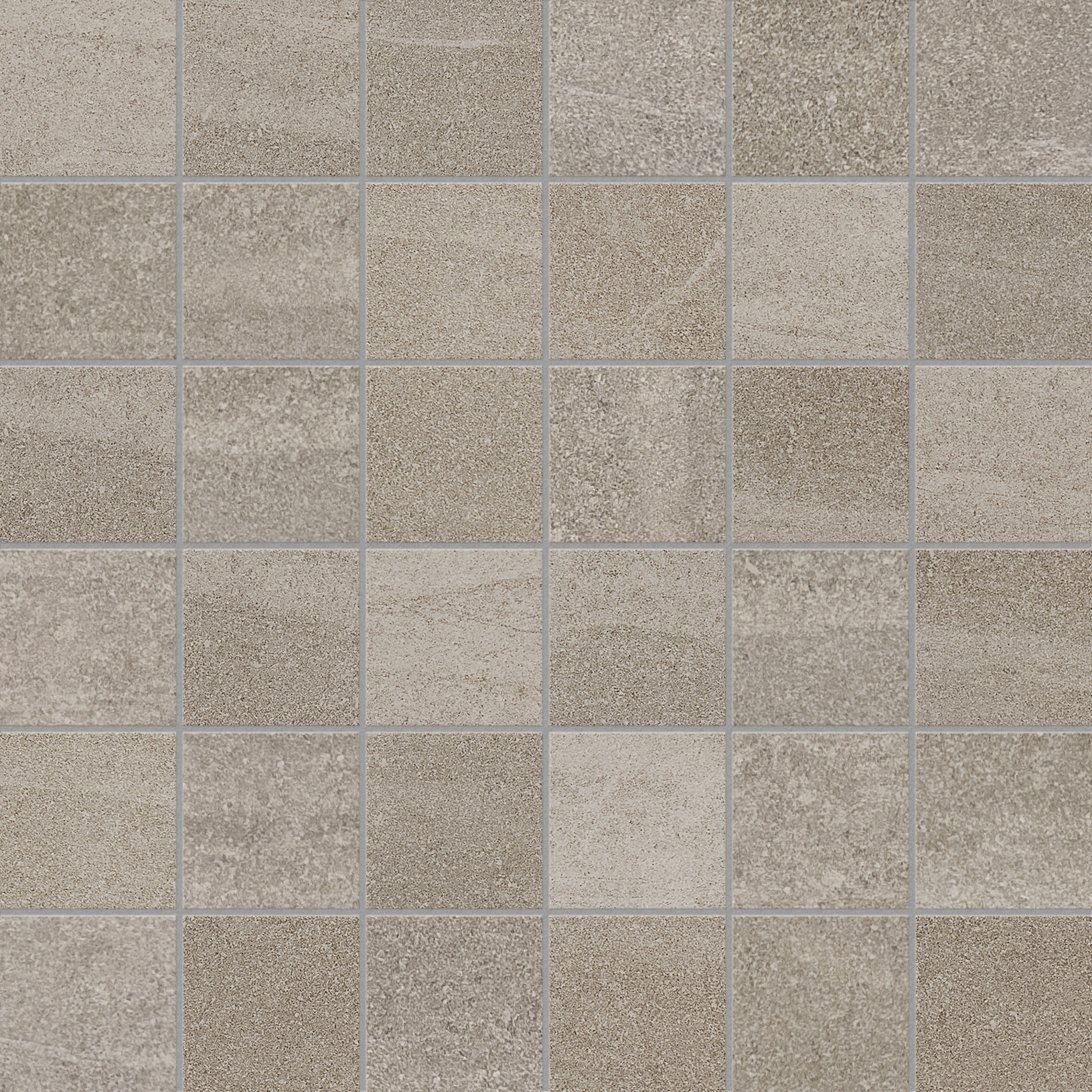 earth straight stack 2x2-inch pattern glazed porcelain mosaic from crux anatolia collection distributed by surface group international matte finish straight edge edge mesh shape