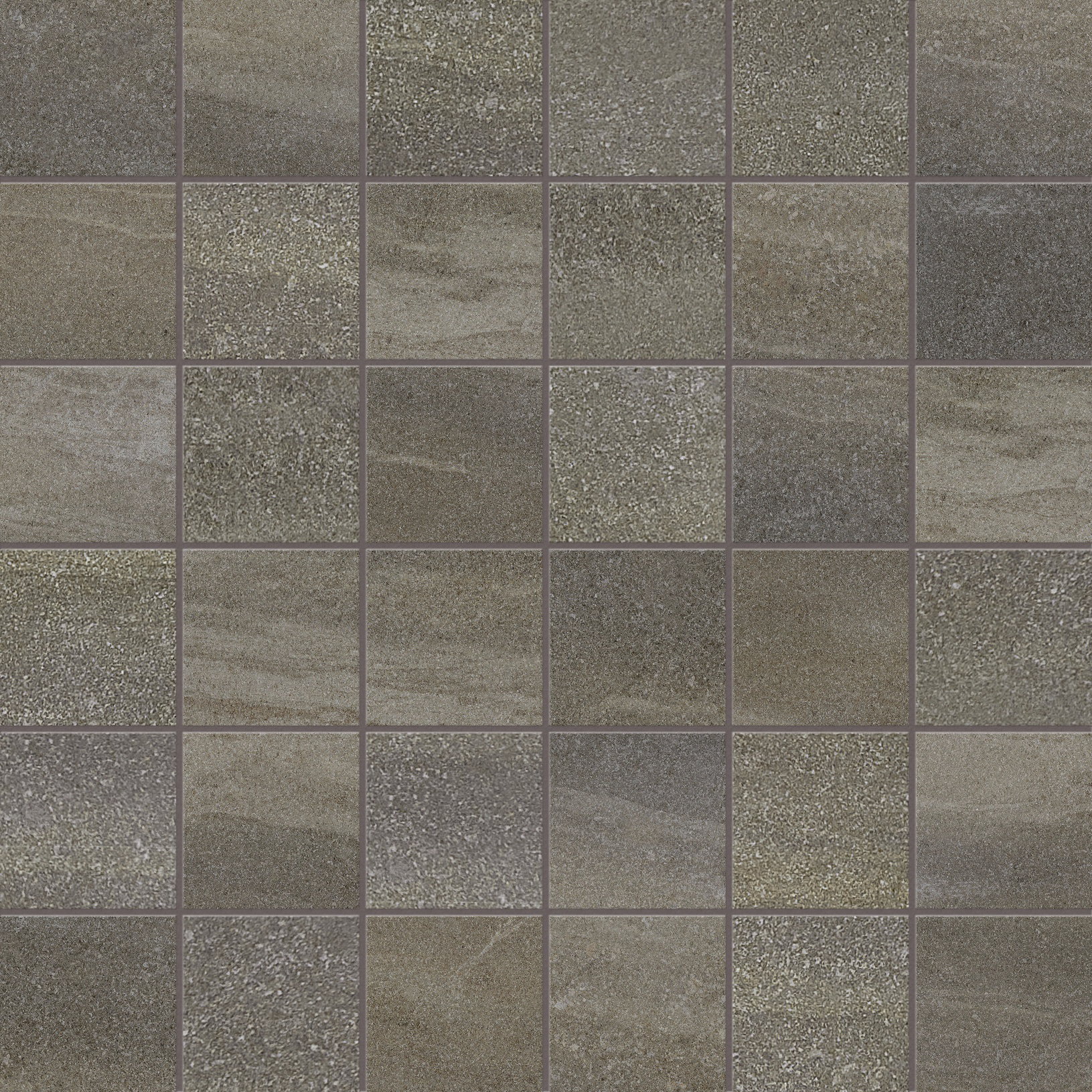 mica straight stack 2x2-inch pattern glazed porcelain mosaic from crux anatolia collection distributed by surface group international matte finish straight edge edge mesh shape