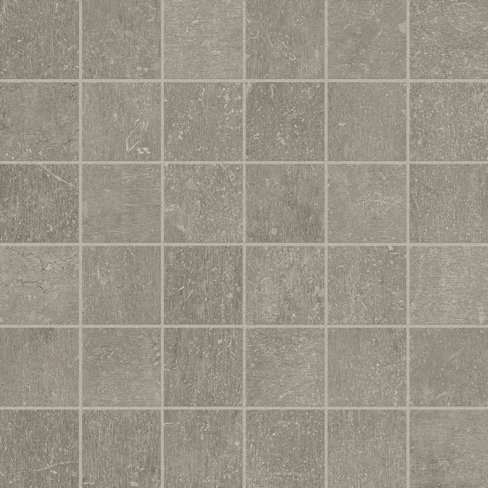 clay straight stack 2x2-inch pattern glazed porcelain mosaic from nexus anatolia collection distributed by surface group international matte finish straight edge edge mesh shape