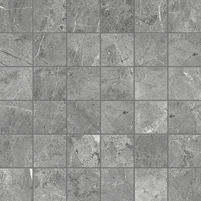 carbon straight stack 2x2-inch pattern glazed porcelain mosaic from regency anatolia collection distributed by surface group international matte finish straight edge edge mesh shape