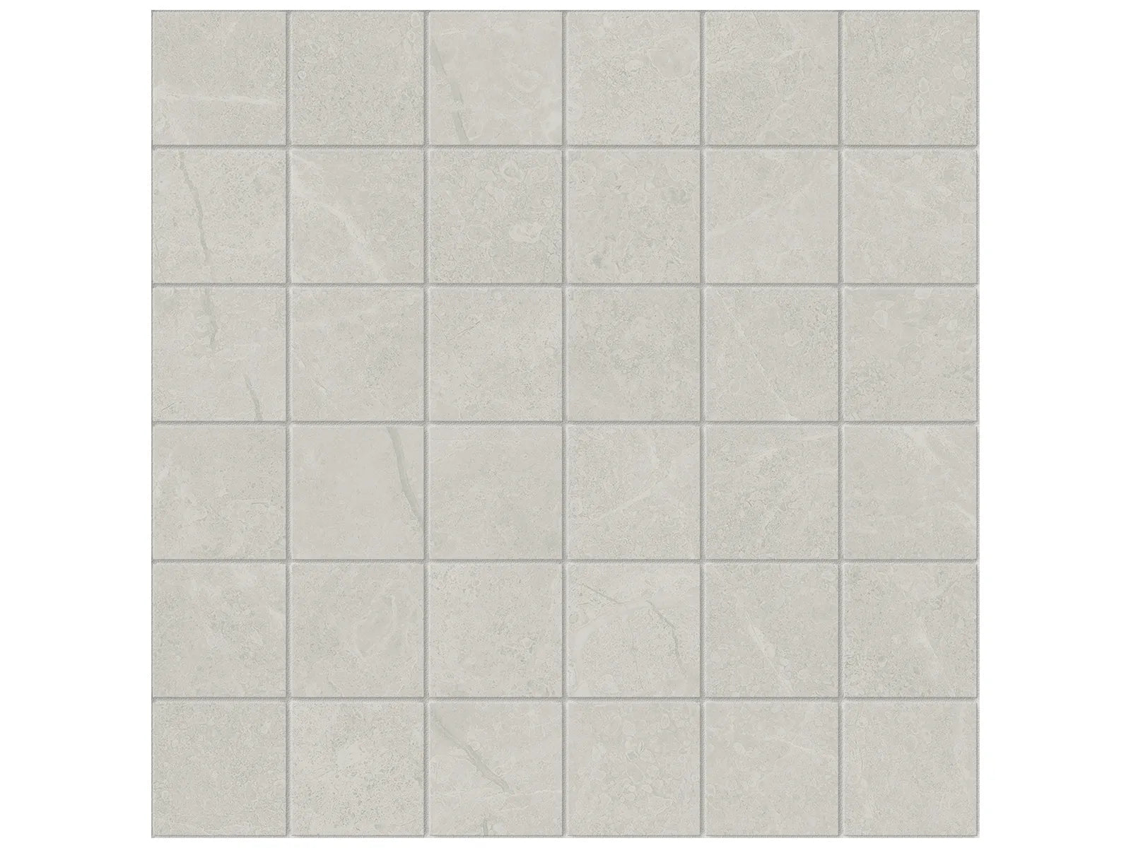 grigio straight stack 2x2-inch pattern glazed porcelain mosaic from torino anatolia collection distributed by surface group international matte finish straight edge edge mesh shape