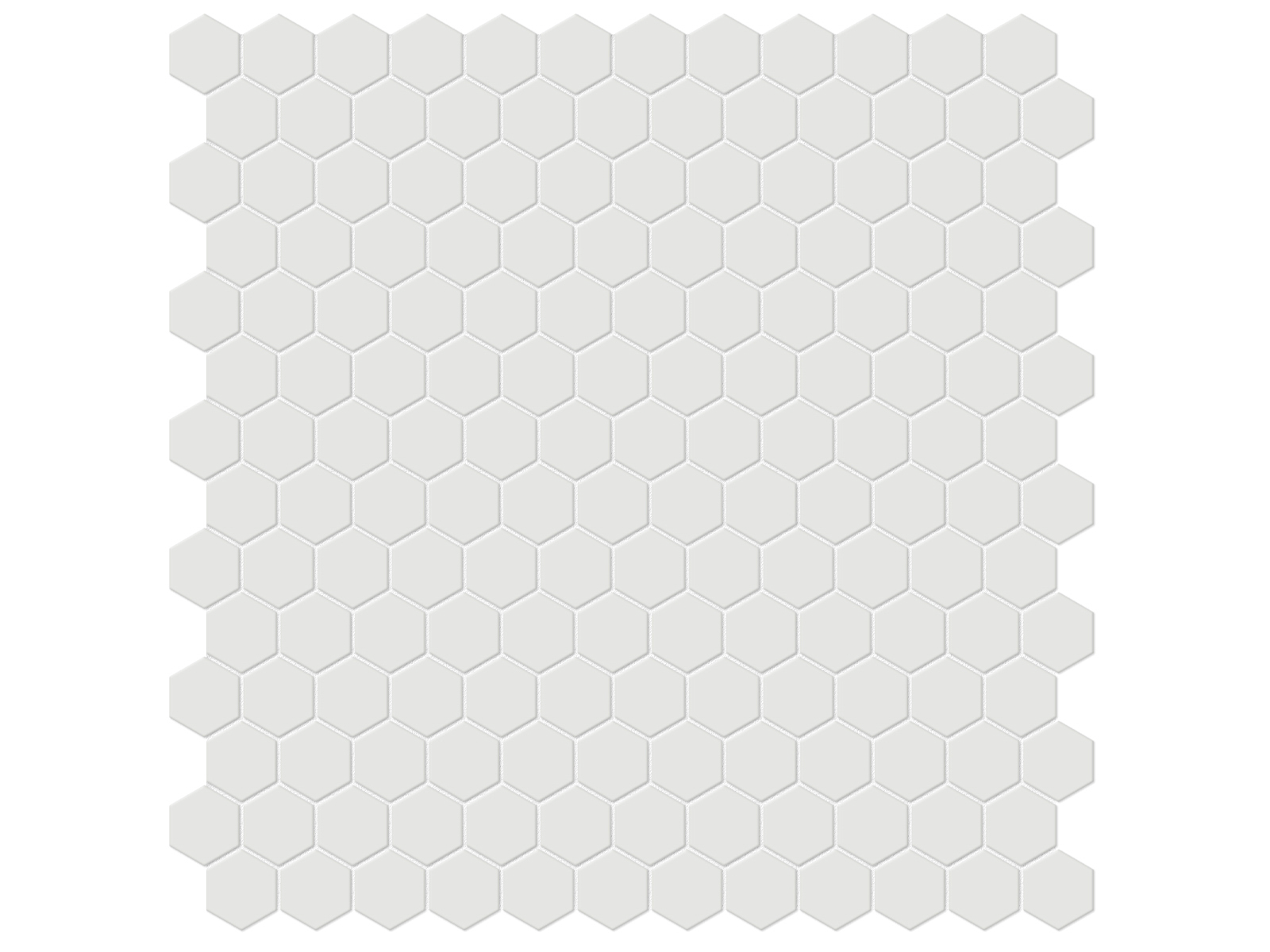 vintage grey hexagon 2-inch pattern unglazed porcelain mosaic from soho anatolia collection distributed by surface group international matte finish pressed edge mesh shape