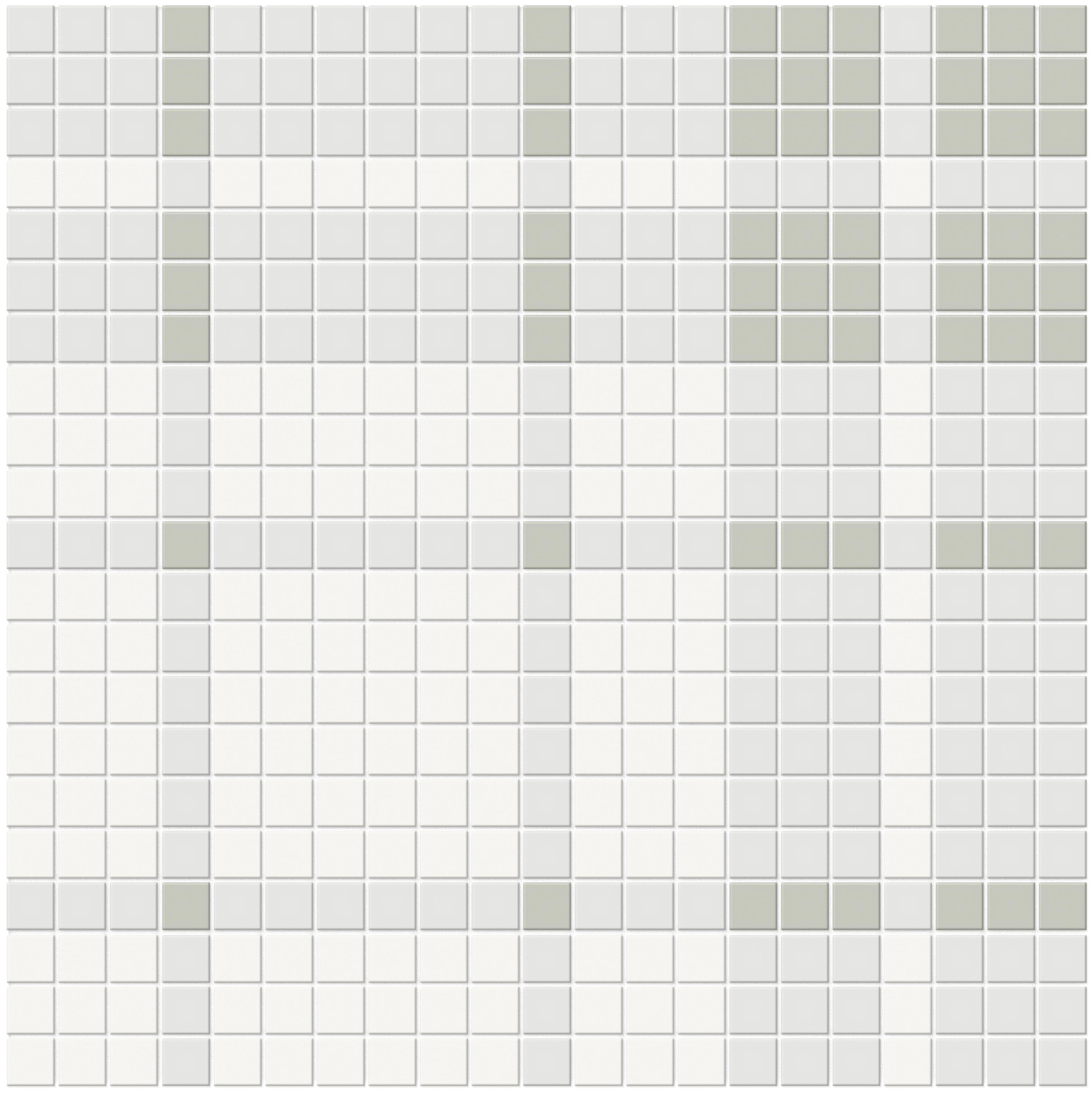 morning plaid pattern glazed porcelain mosaic print blend from soho anatolia collection distributed by surface group international matte finish pressed edge mesh shape