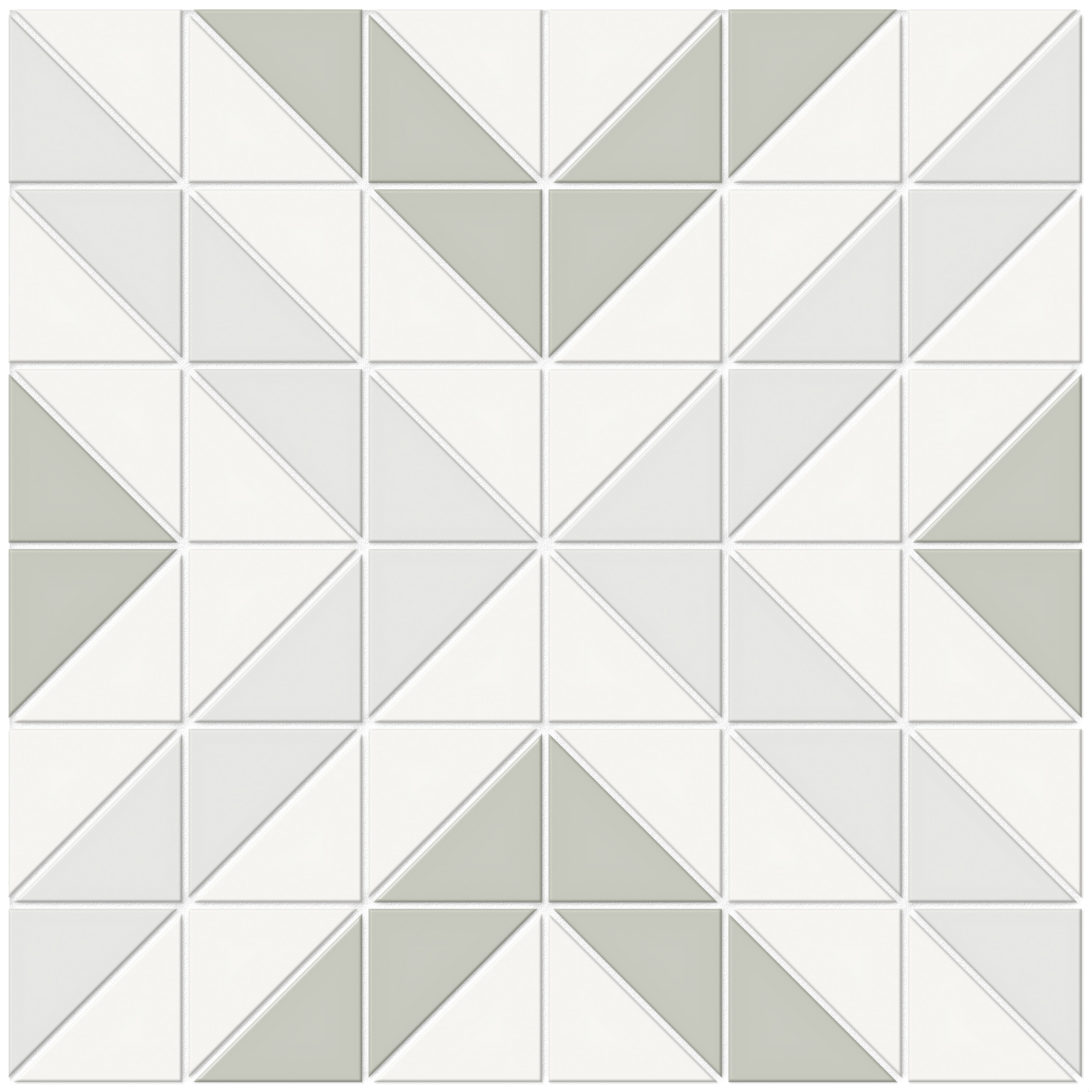 morning cubic pattern glazed porcelain mosaic print blend from soho anatolia collection distributed by surface group international matte finish pressed edge mesh shape