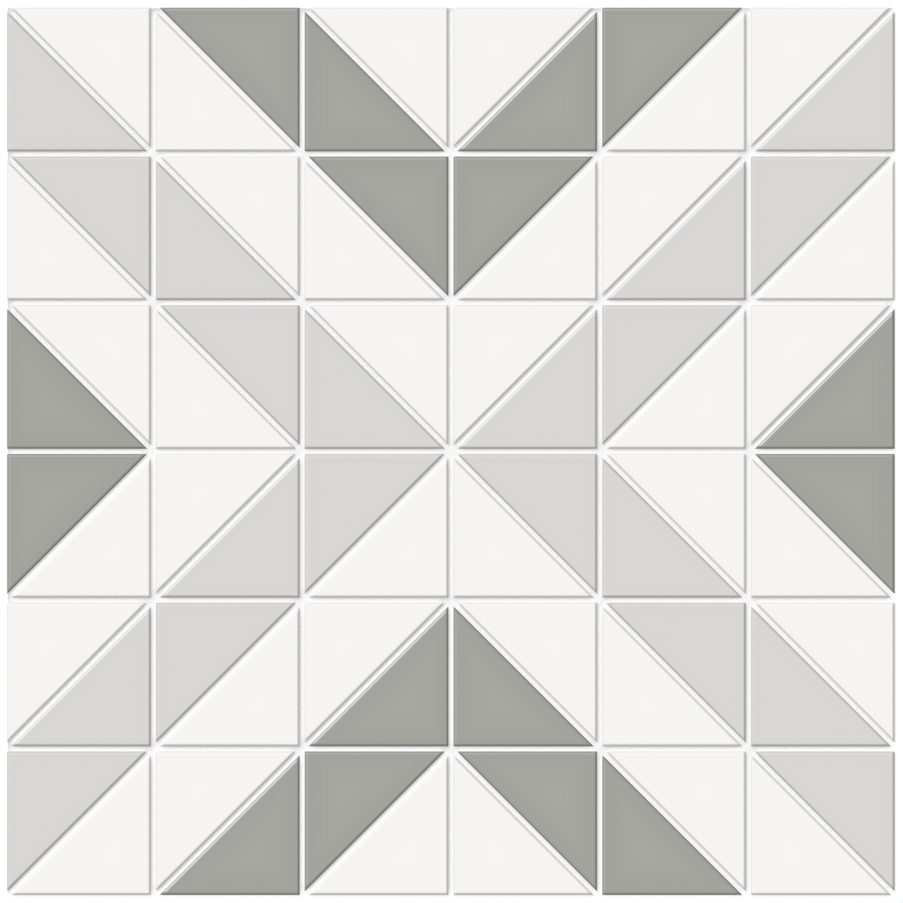 evening cubic pattern glazed porcelain mosaic print blend from soho anatolia collection distributed by surface group international matte finish pressed edge mesh shape