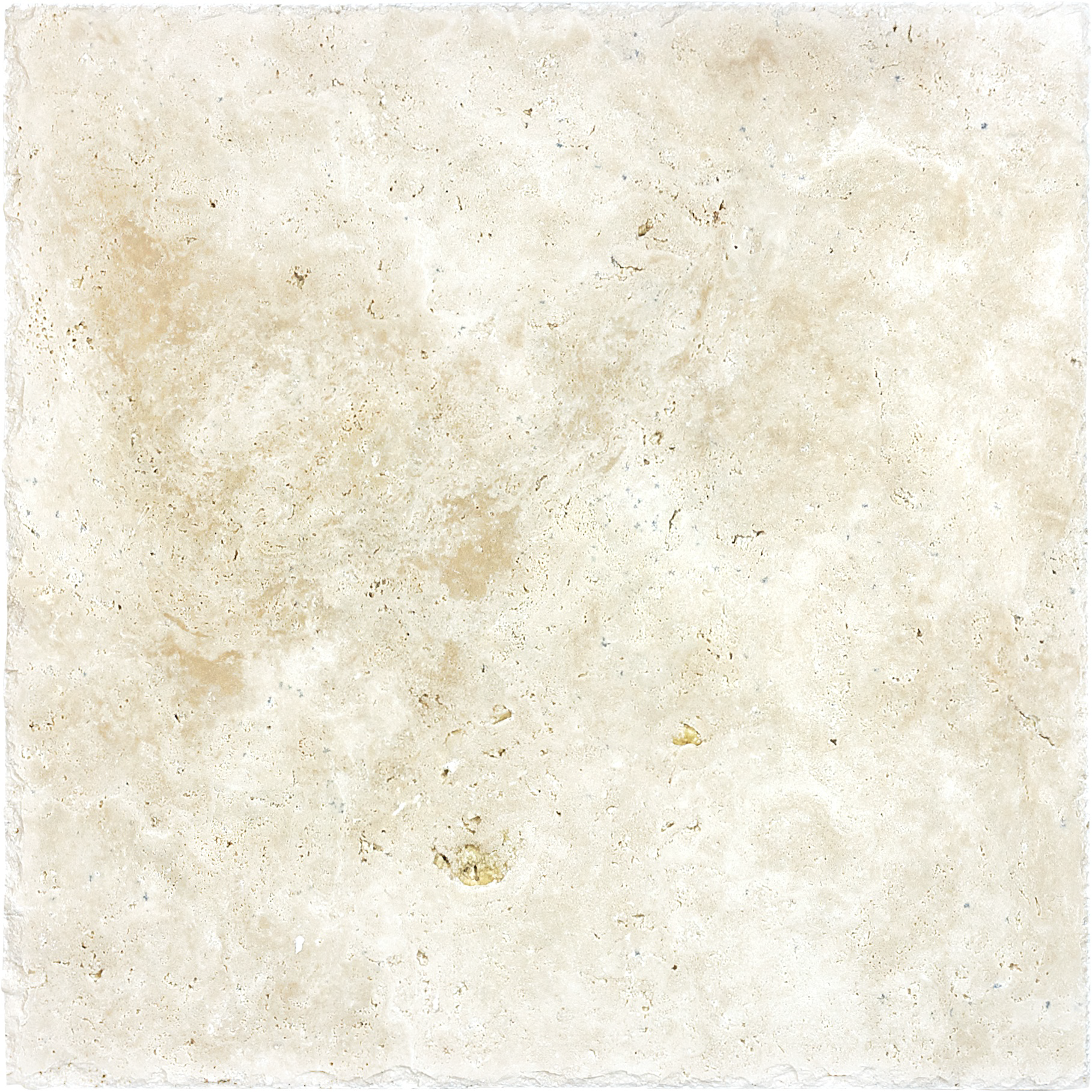 travertine pattern natural stone field tile from ivory anatolia collection distributed by surface group international brushed finish chiseled edge 16x16 square shape