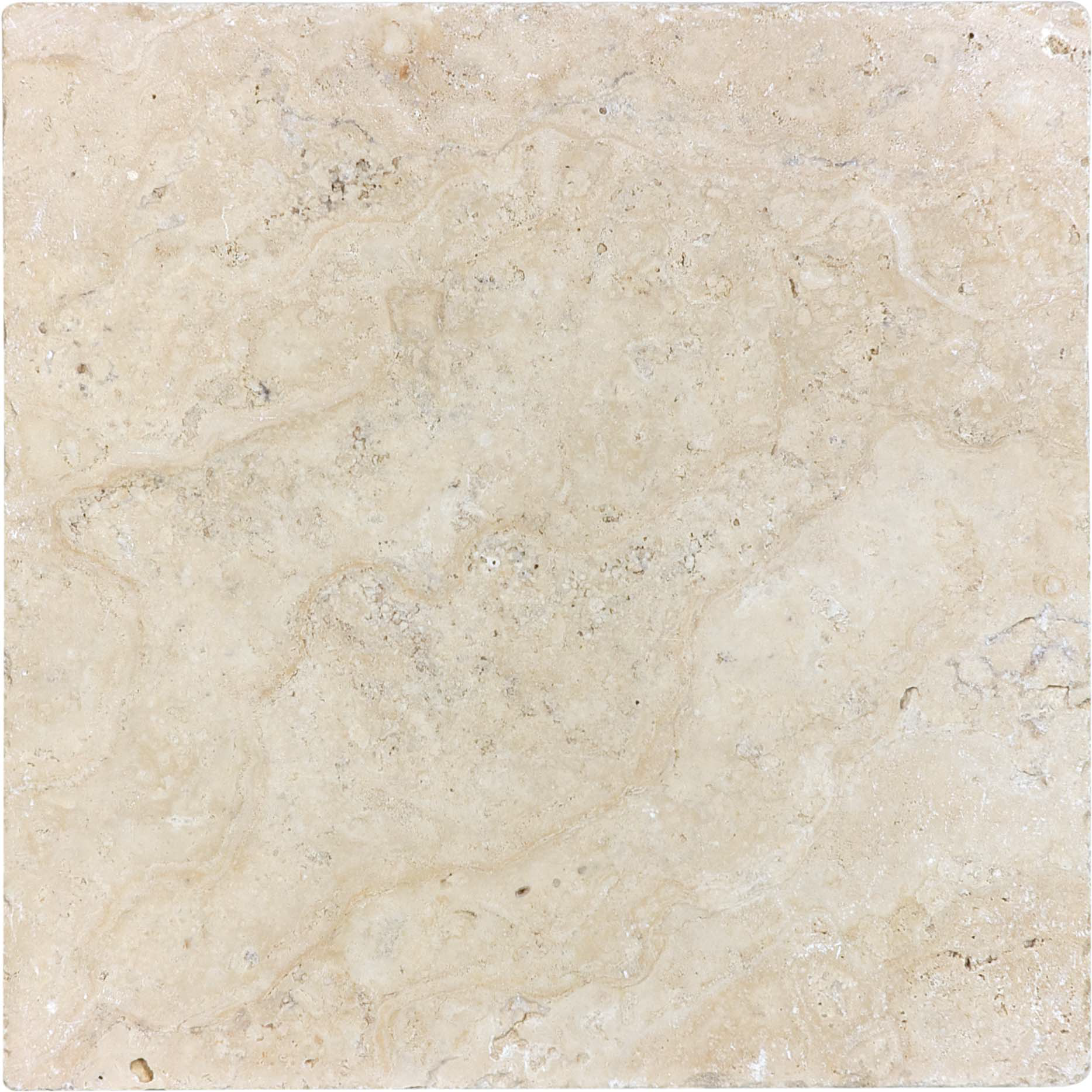 travertine pattern natural stone field tile from picasso anatolia collection distributed by surface group international tumbled finish tumbled edge 12x12 square shape