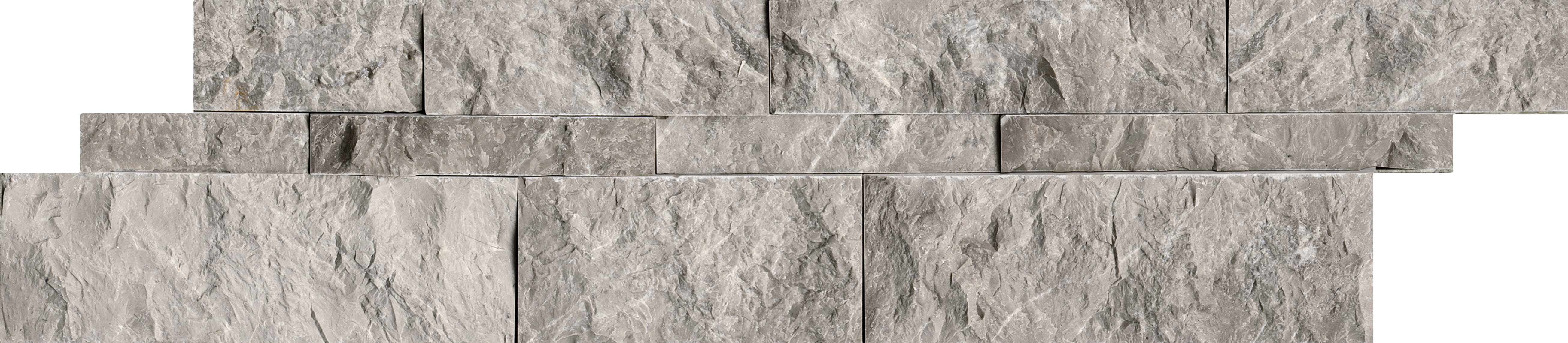 marble ritz gray pattern natural stone wall panel from cubics anatolia collection distributed by surface group international split face finish straight edge edge 6x24 interlocking shape