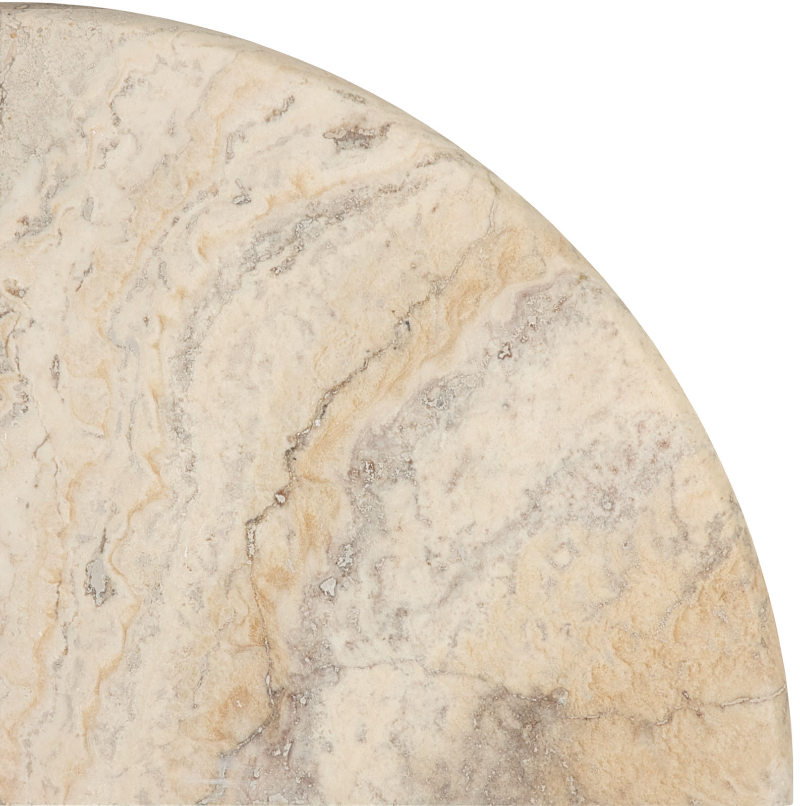travertine pattern natural stone corner shelf molding from picasso anatolia collection distributed by surface group international honed finish straight edge edge 9-inch bar shape