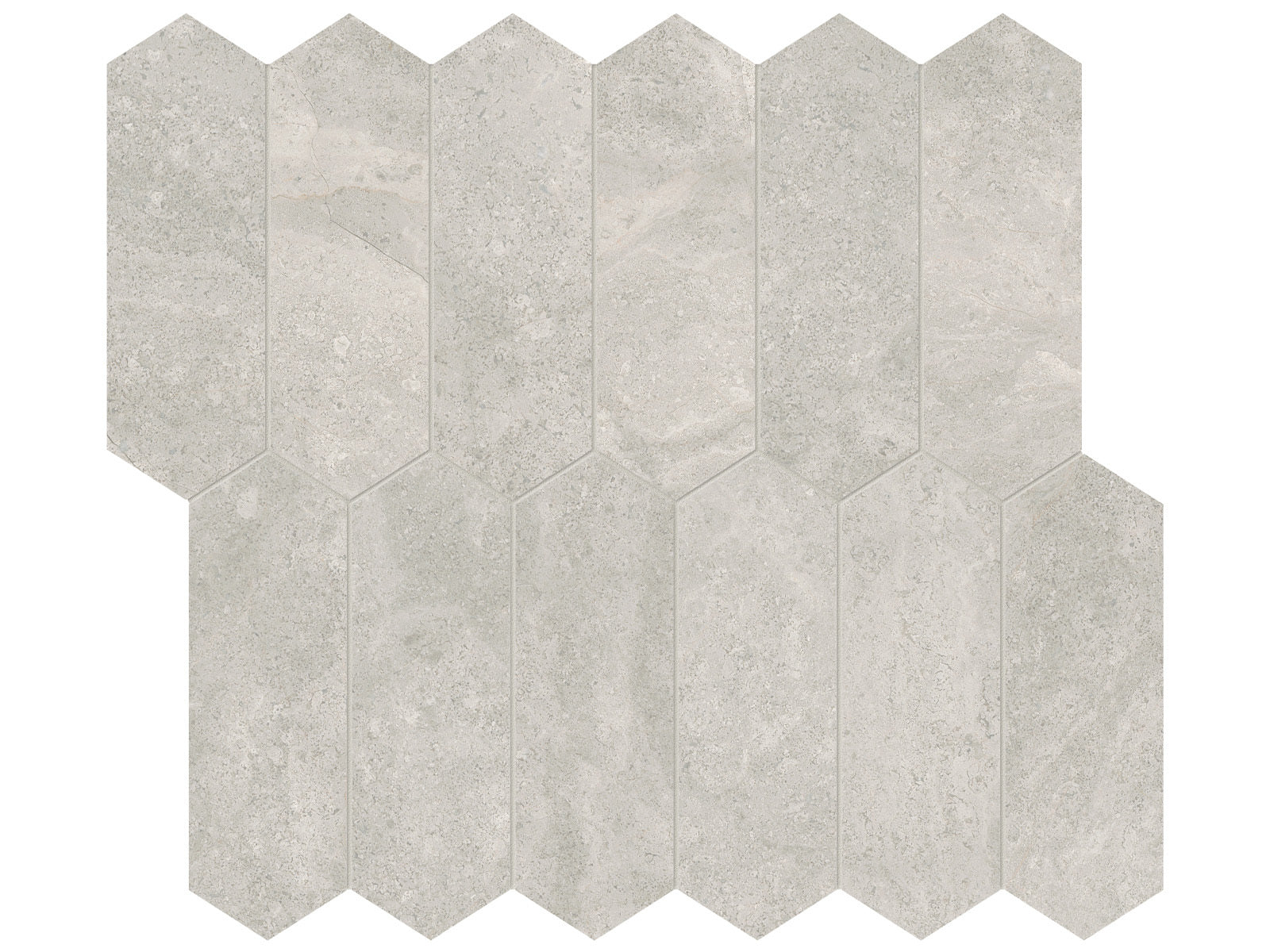 surface group anatolia marble anciano grigio 2х6 inch picket natural stone mosaic honed straight edge mesh