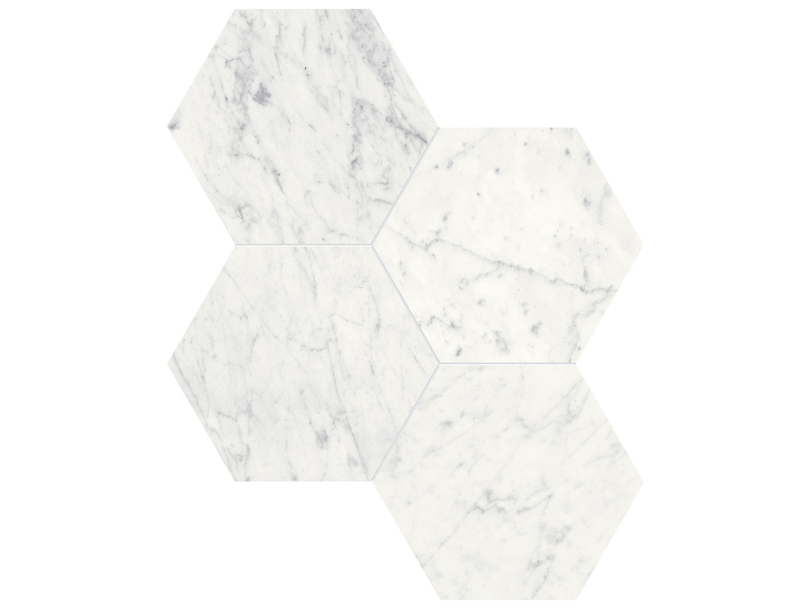 surface group anatolia marble eterna bianco 6 inch hexagon natural stone mosaic polished straight edge mesh