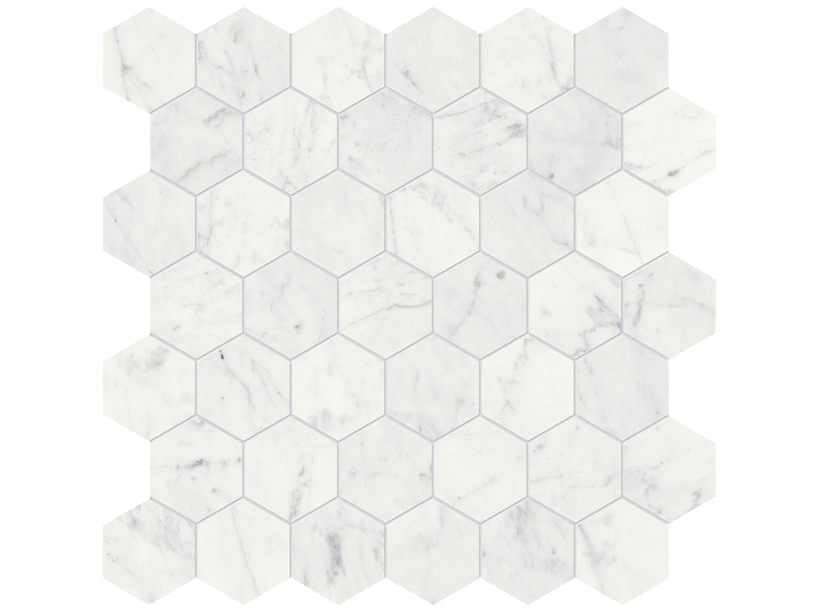 surface group anatolia marble eterna bianco 2 inch hexagon natural stone mosaic polished straight edge mesh