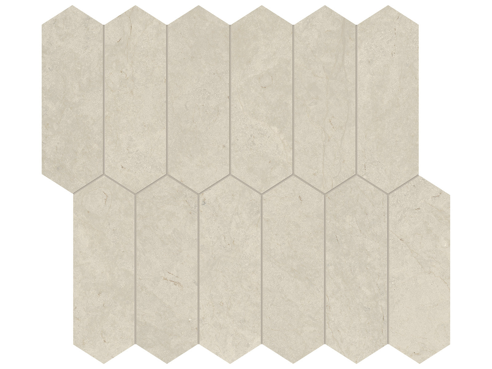 surface group anatolia limestone tierra halo 2х6 inch picket natural stone mosaic honed straight edge mesh