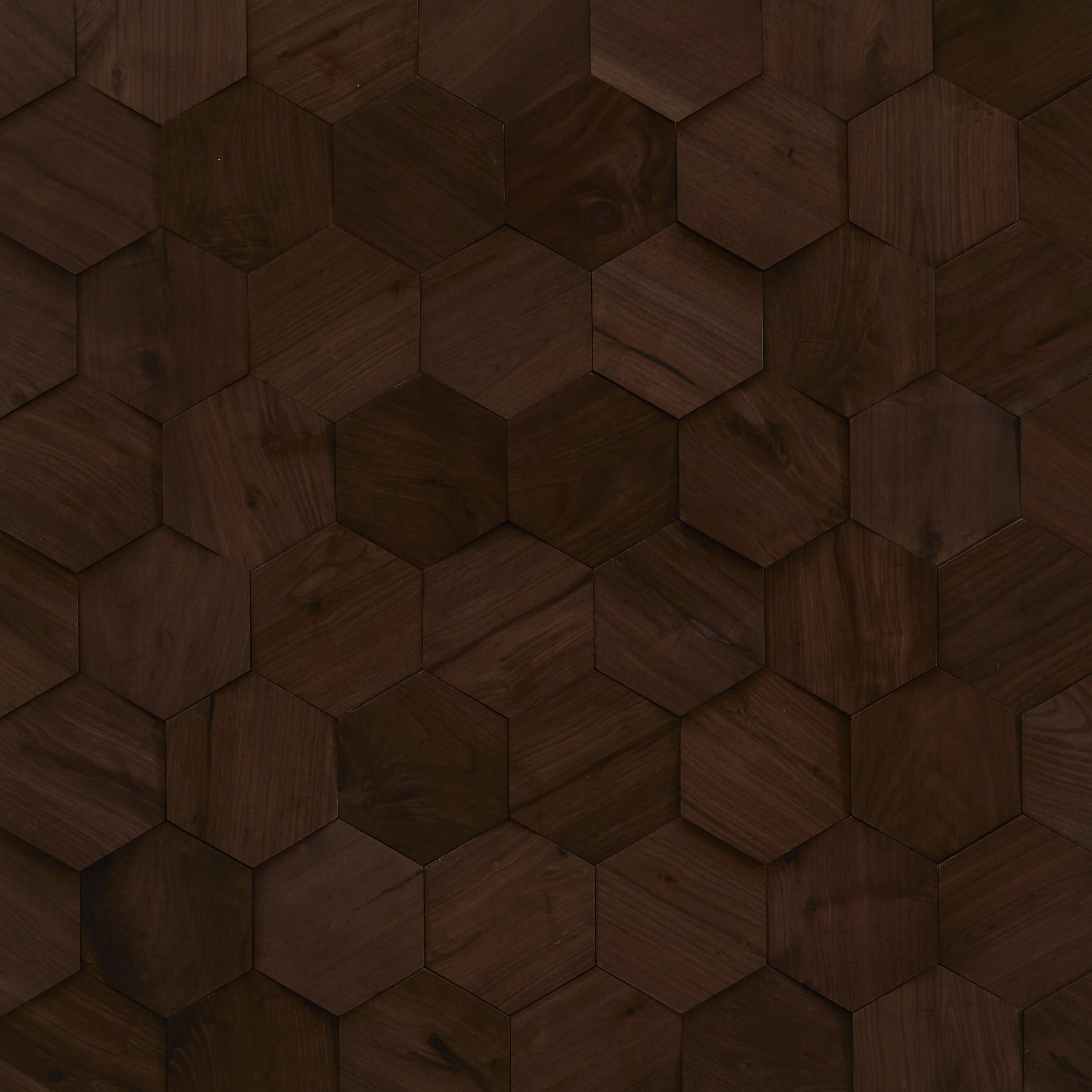 duchateau celestio legno angled hexo stout walnut three dimensional wall natural wood panel smooth conversion varnish for interior use distributed by surface group international