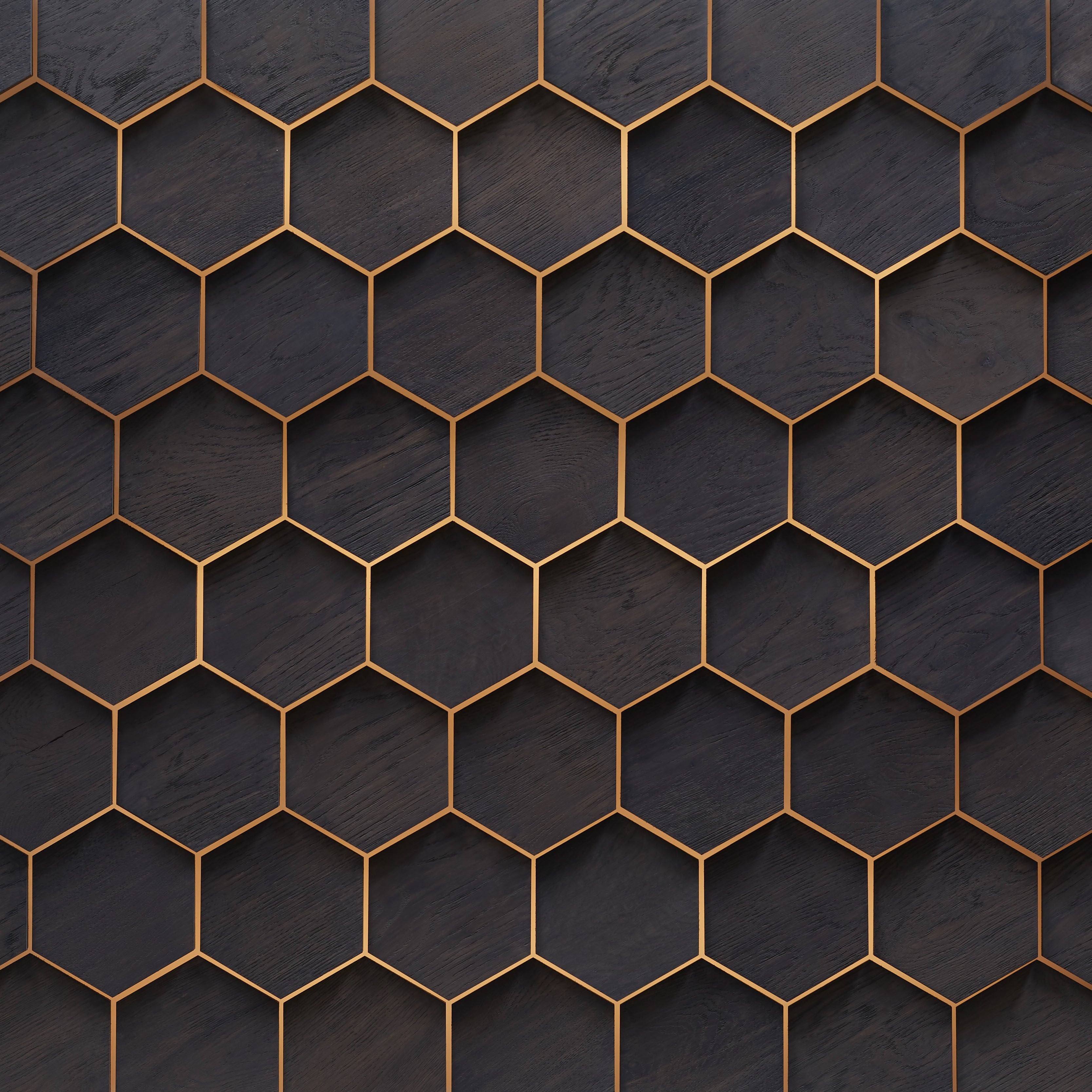 duchateau celestio lighting standoff hexo oxford oak three dimensional wall natural wood panel light wire brush grey lacquer for interior use distributed by surface group international