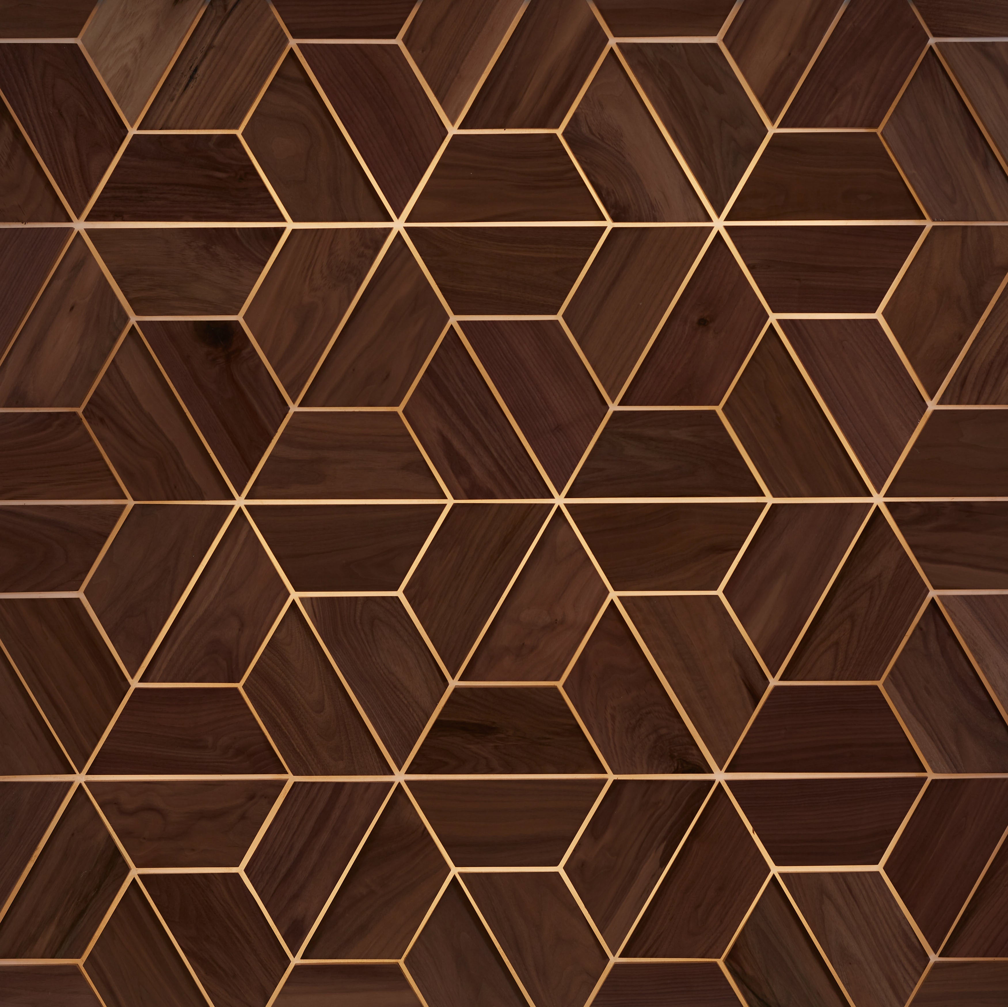 duchateau celestio lighting standoff jig american walnut three dimensional wall natural wood panel smooth conversion varnish for interior use distributed by surface group international
