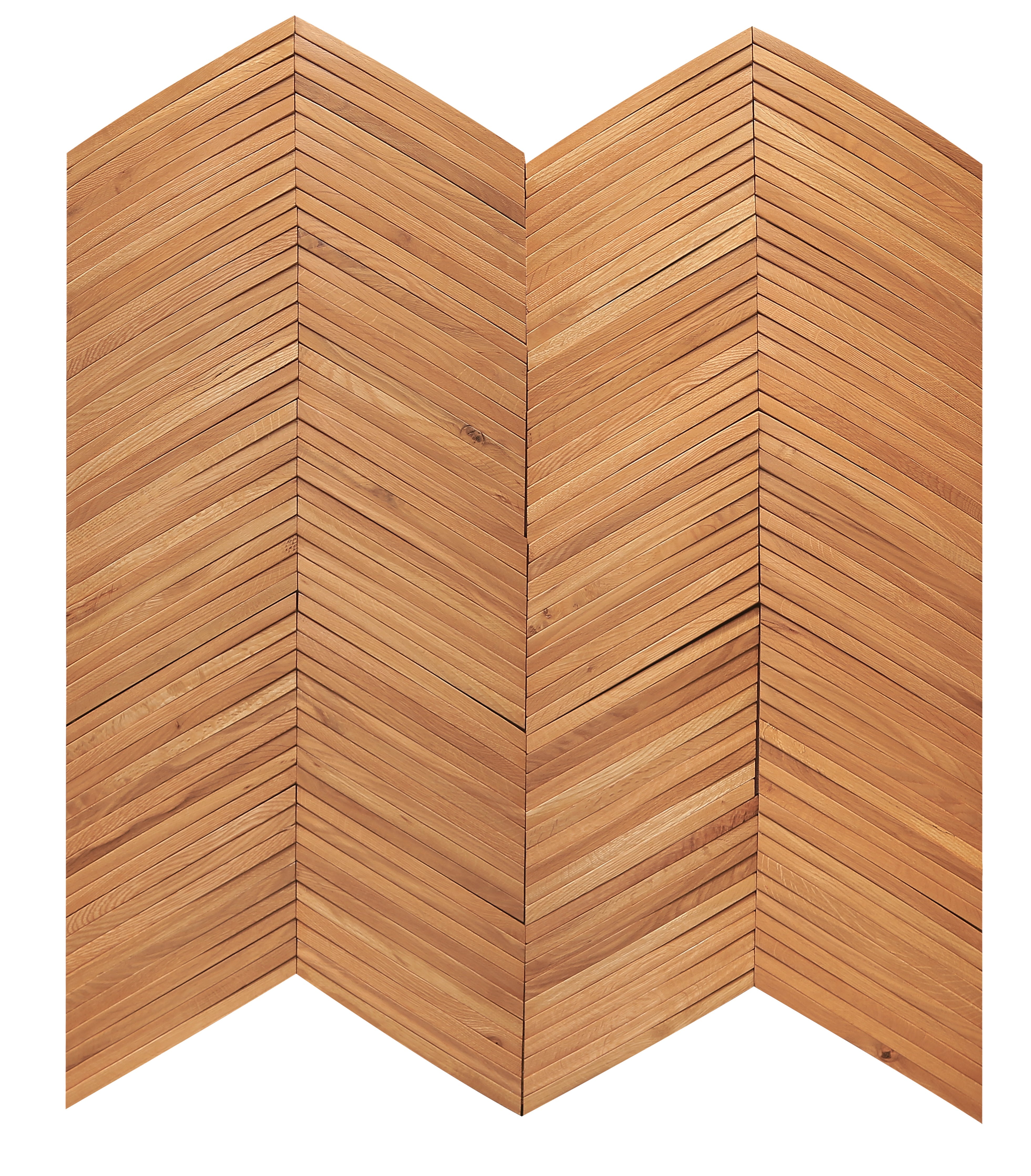 duchateau inceptiv ark chevron golden oak oak three dimensional wall natural wood panel conversion varnish for interior use distributed by surface group international