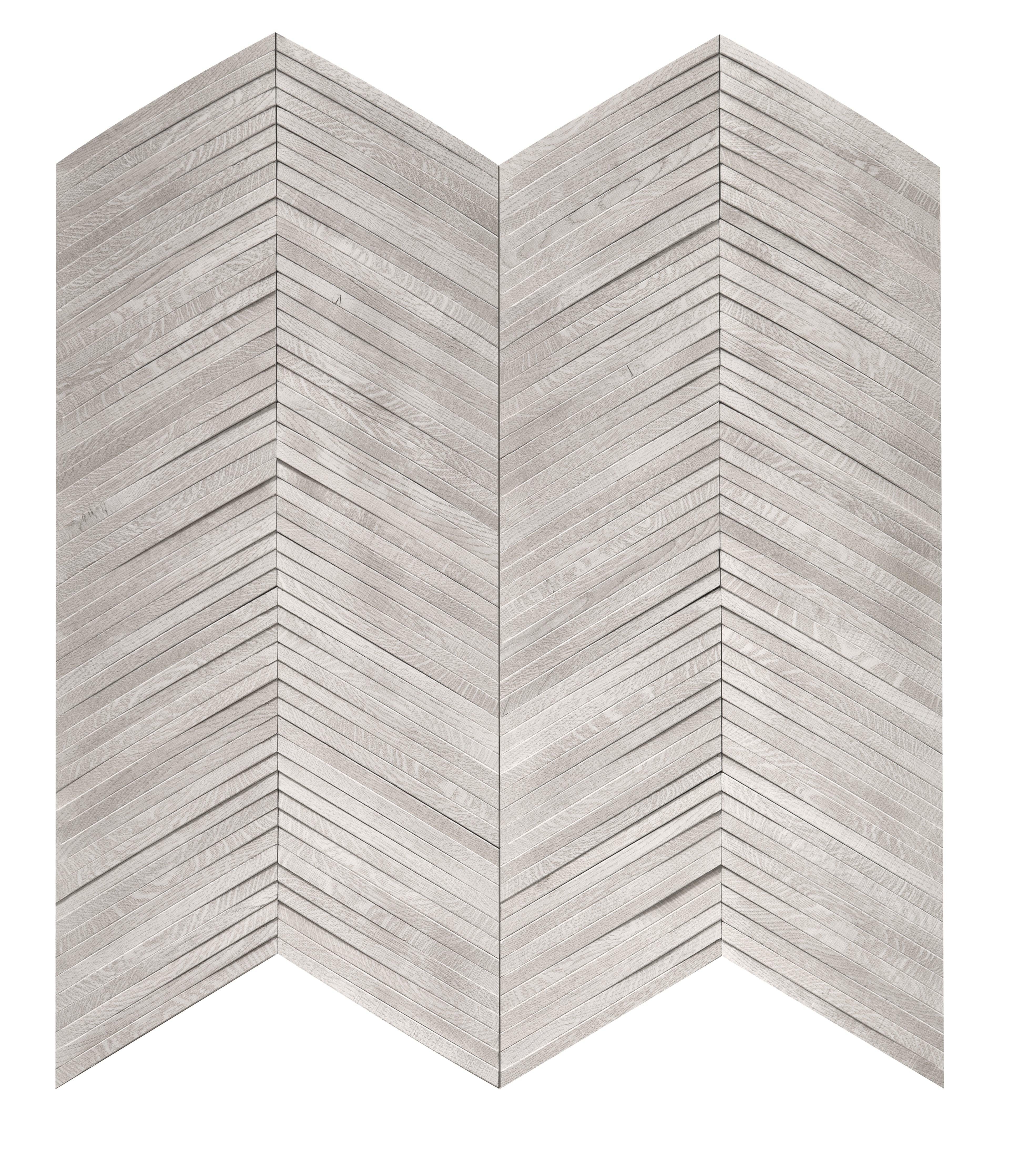 duchateau inceptiv ark chevron iceberg oak three dimensional wall natural wood panel lacquer for interior use distributed by surface group international