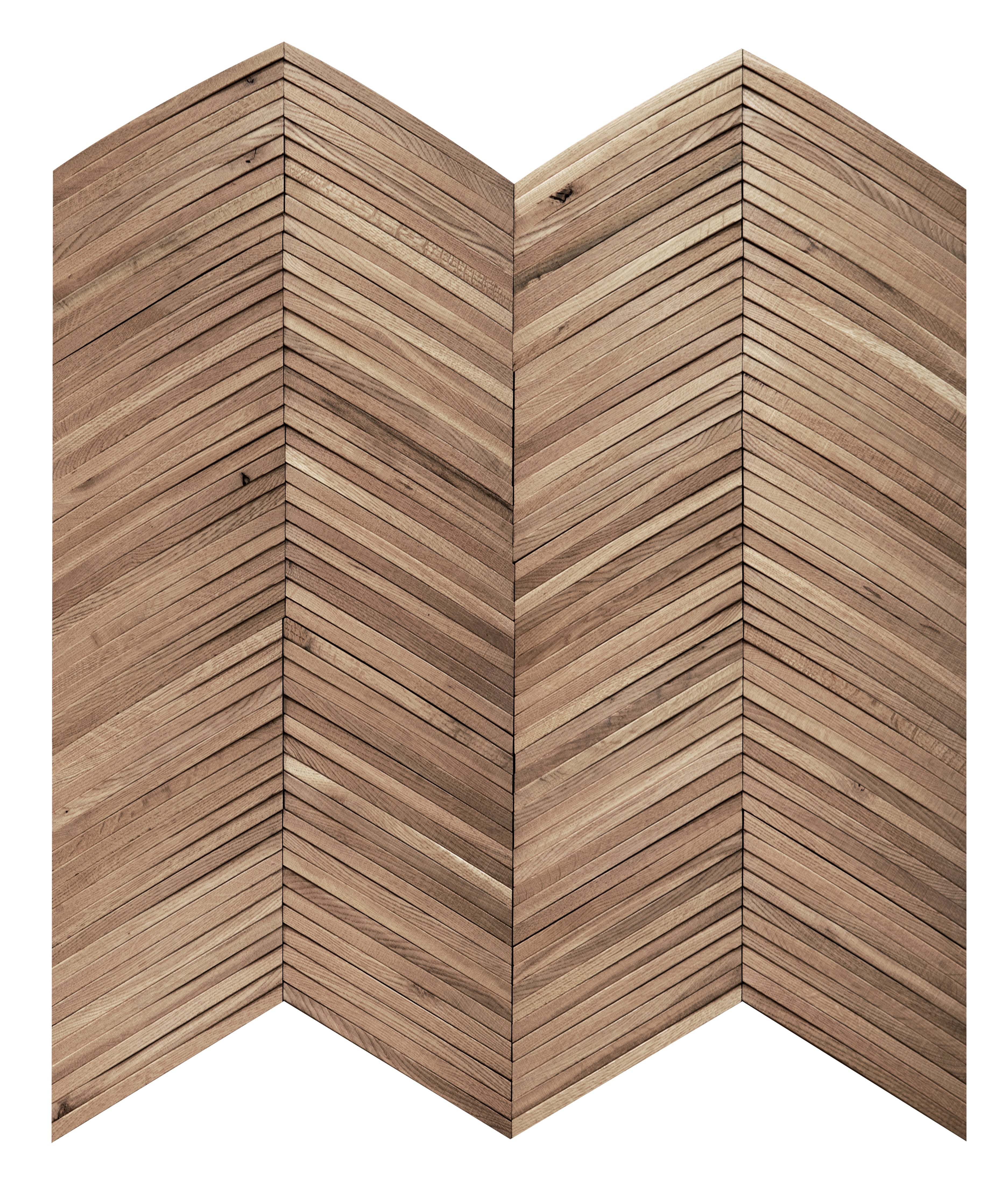 duchateau inceptiv ark chevron lugano oak three dimensional wall natural wood panel matte lacquer for interior use distributed by surface group international