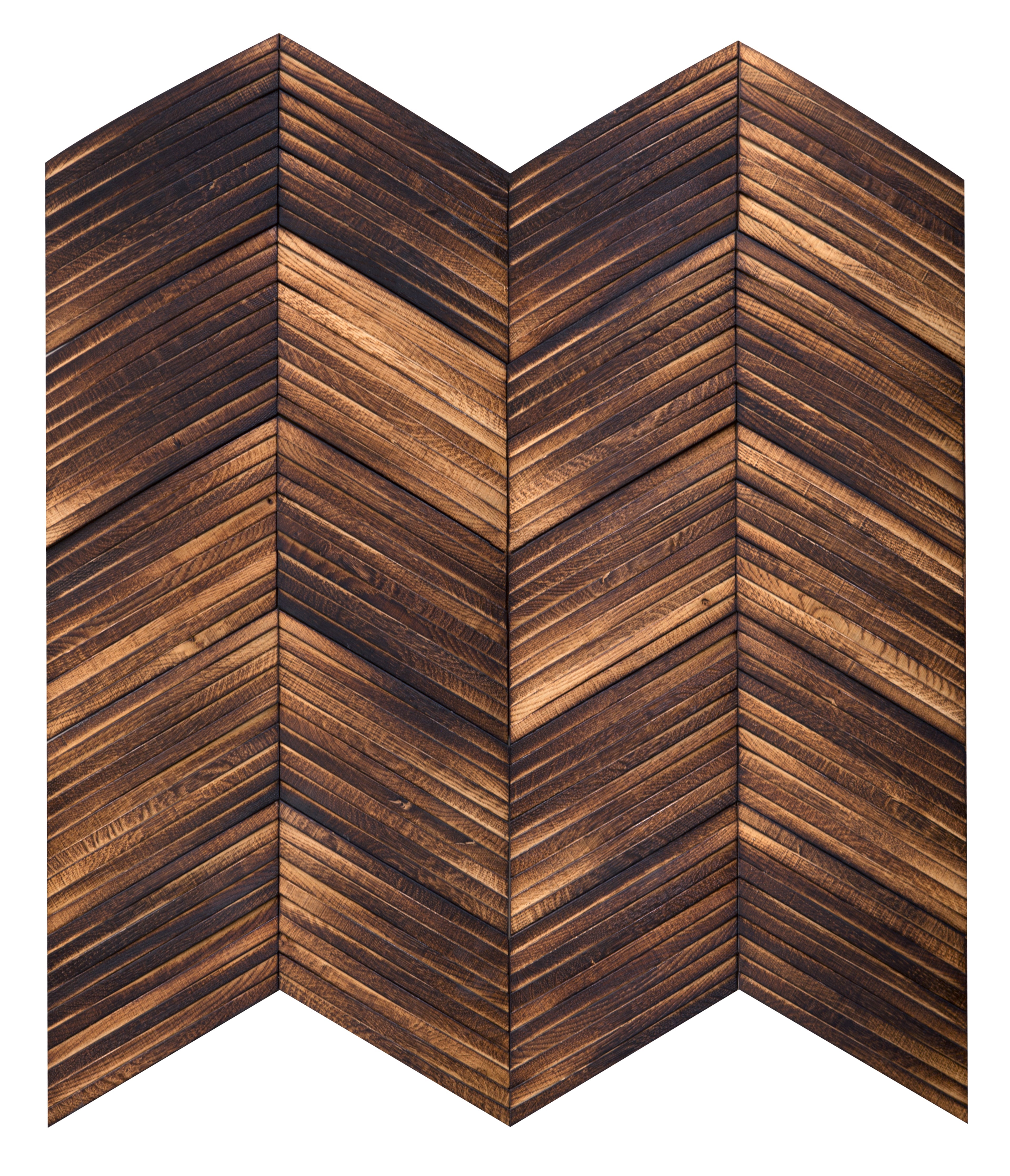 duchateau inceptiv ark chevron tabak oak three dimensional wall natural wood panel hard wax oil for interior use distributed by surface group international