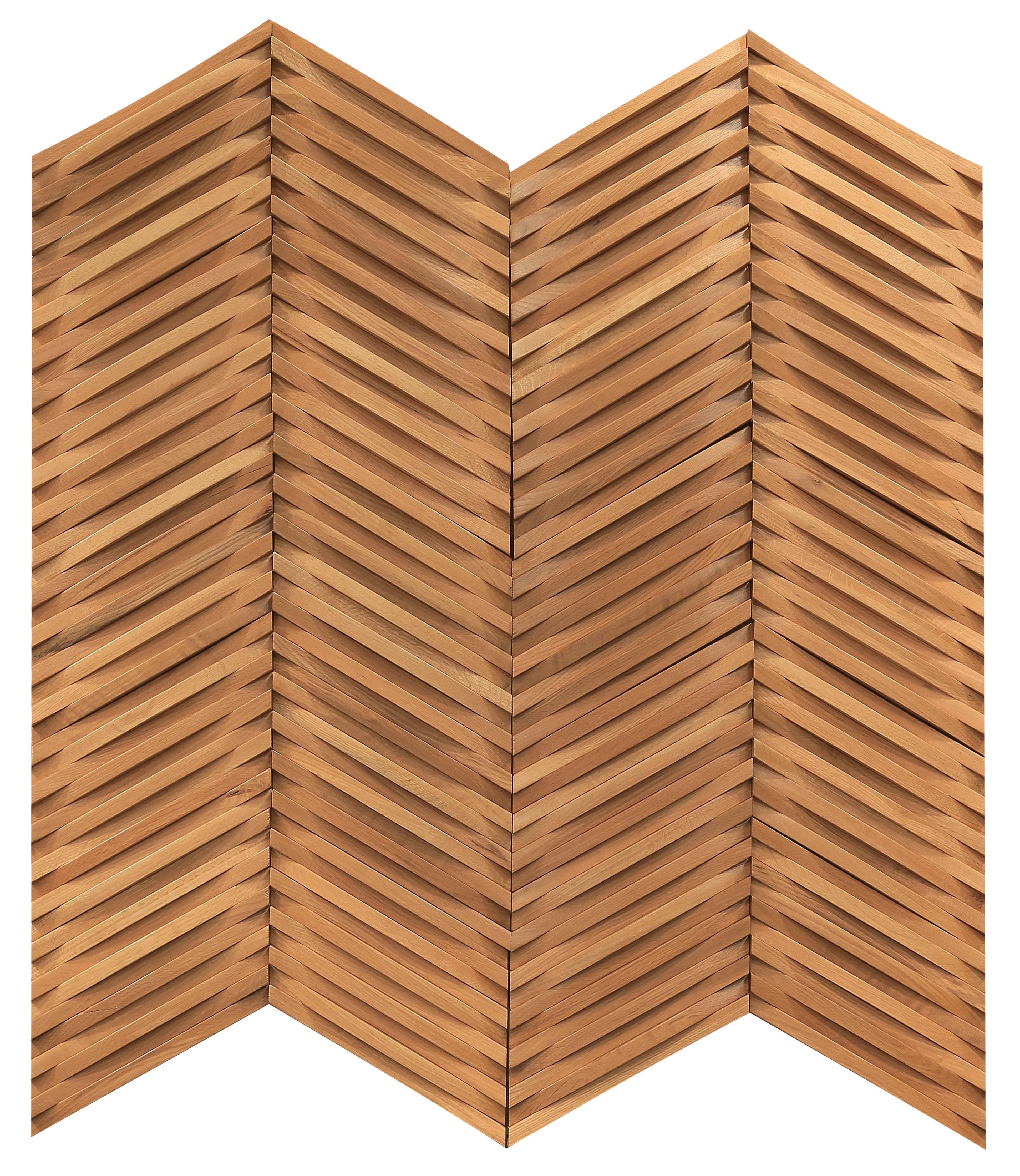 duchateau inceptiv curva chevron golden oak oak three dimensional wall natural wood panel conversion varnish for interior use distributed by surface group international
