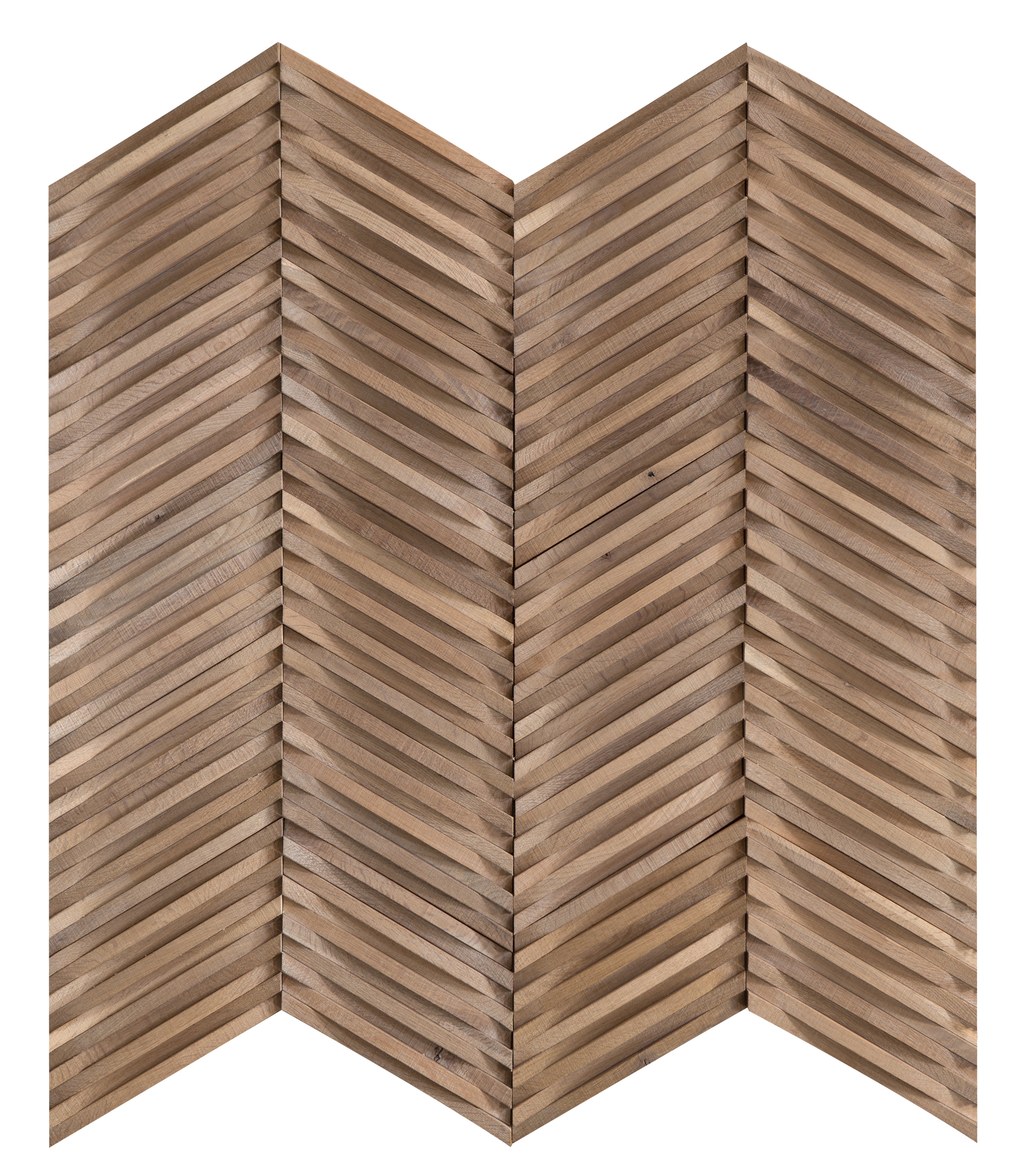 duchateau inceptiv curva chevron lugano oak three dimensional wall natural wood panel matte lacquer for interior use distributed by surface group international