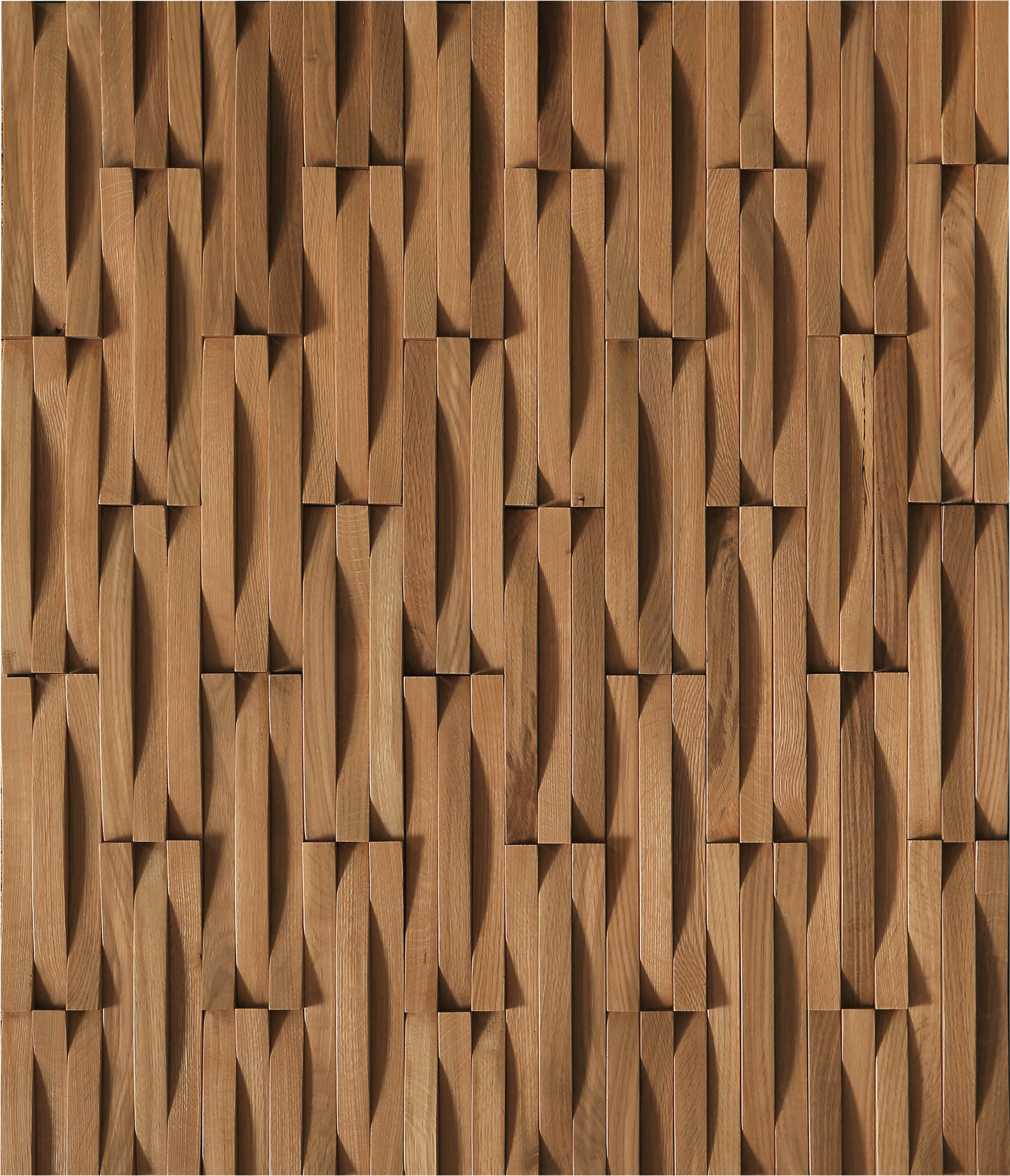 duchateau inceptiv krescent olde dutch oak three dimensional wall natural wood panel lacquer for interior use distributed by surface group international