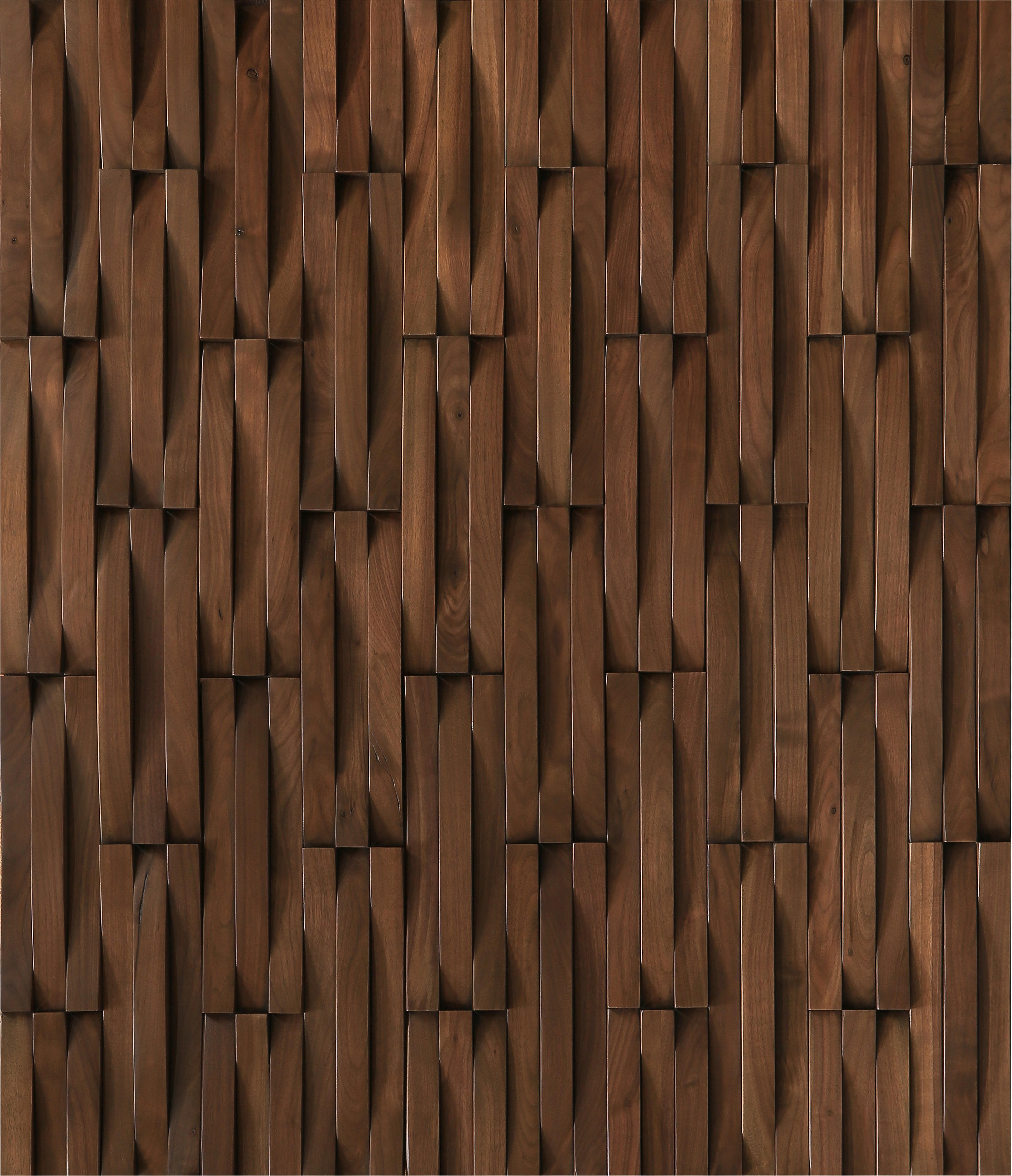 duchateau inceptiv krescent stout walnut three dimensional wall natural wood panel conversion varnish for interior use distributed by surface group international
