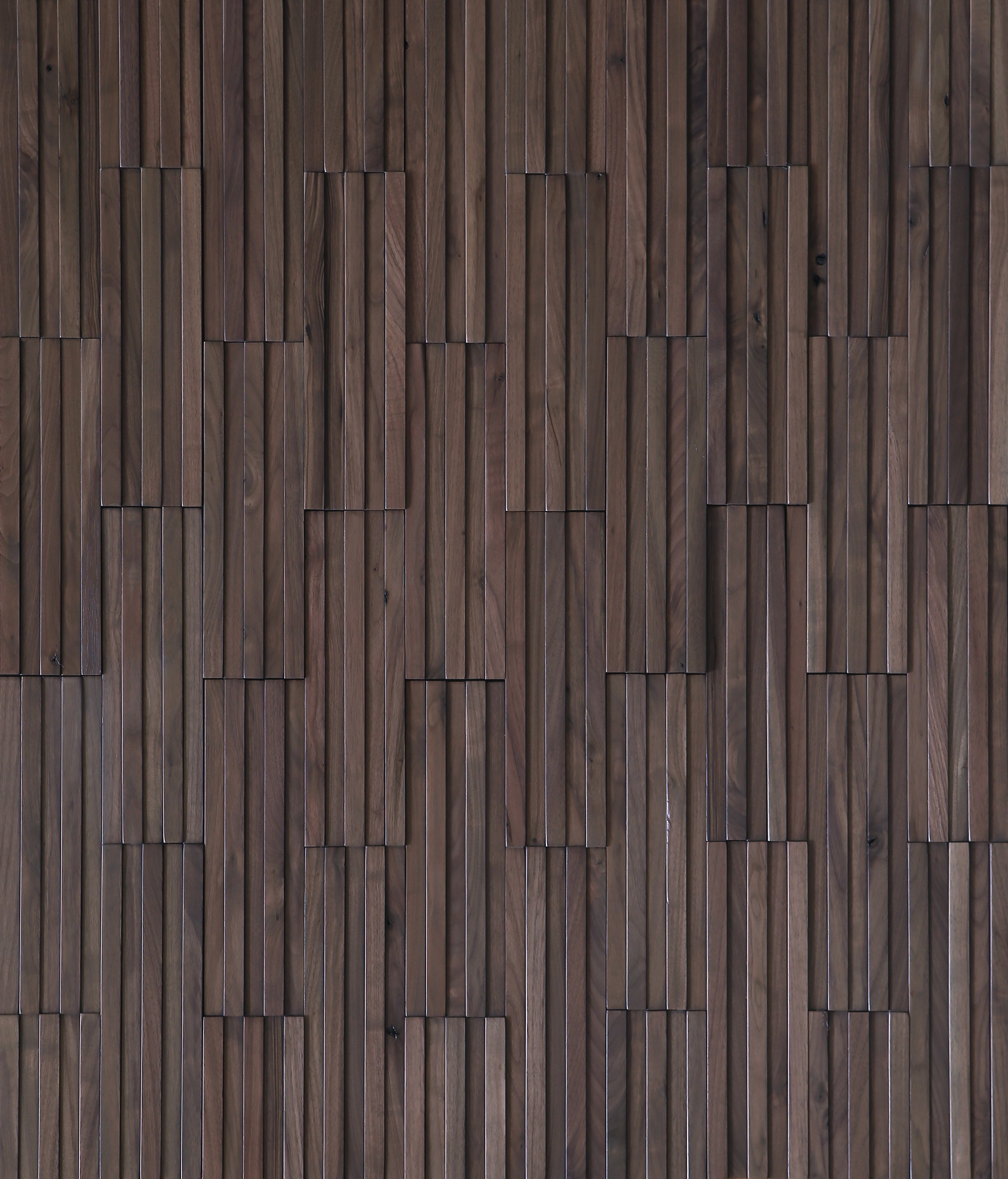 duchateau inceptiv parallels brown ash walnut three dimensional wall natural wood panel conversion varnish for interior use distributed by surface group international