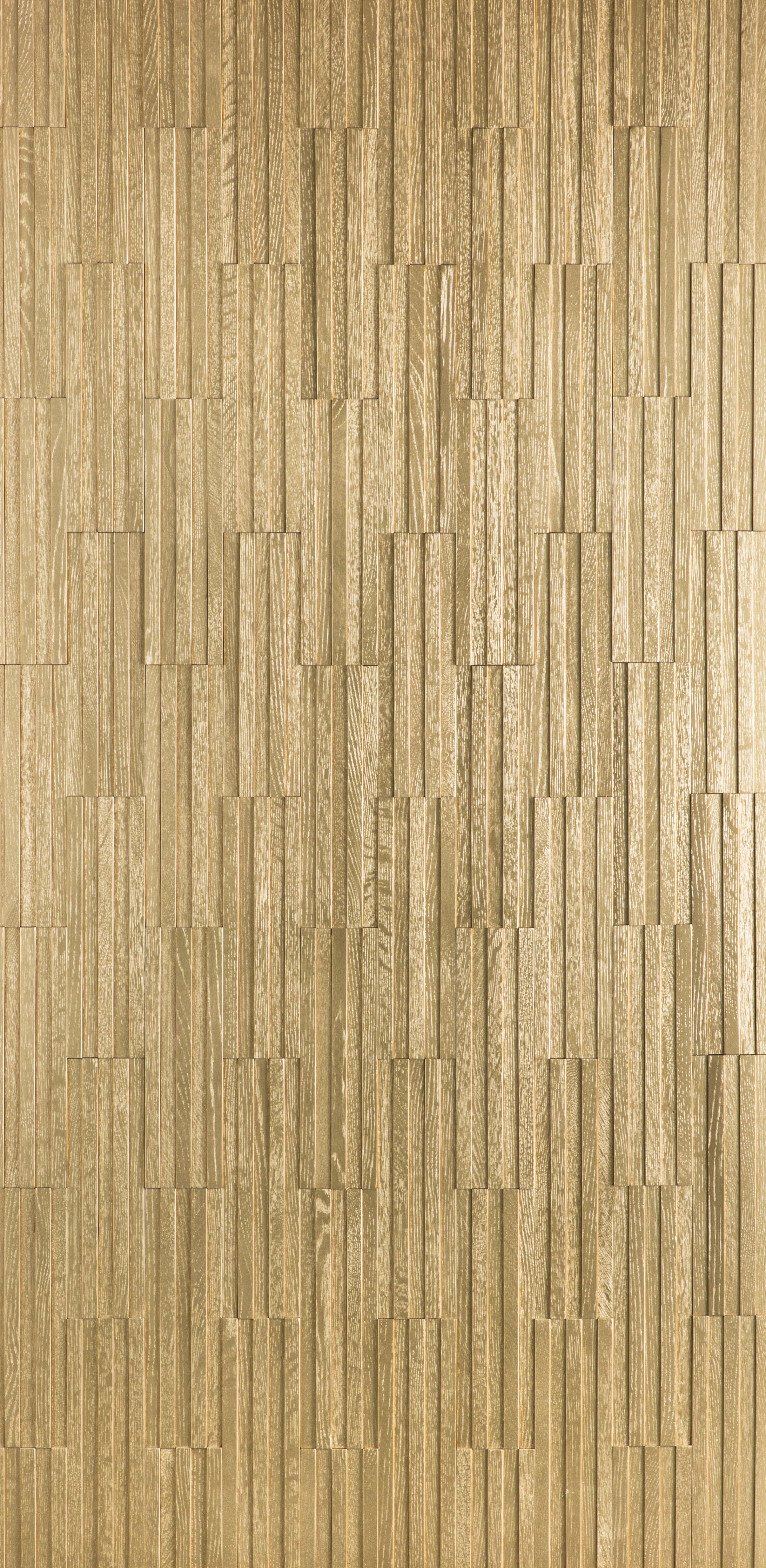 duchateau inceptiv parallels gold oak three dimensional wall natural wood panel lacquer for interior use distributed by surface group international