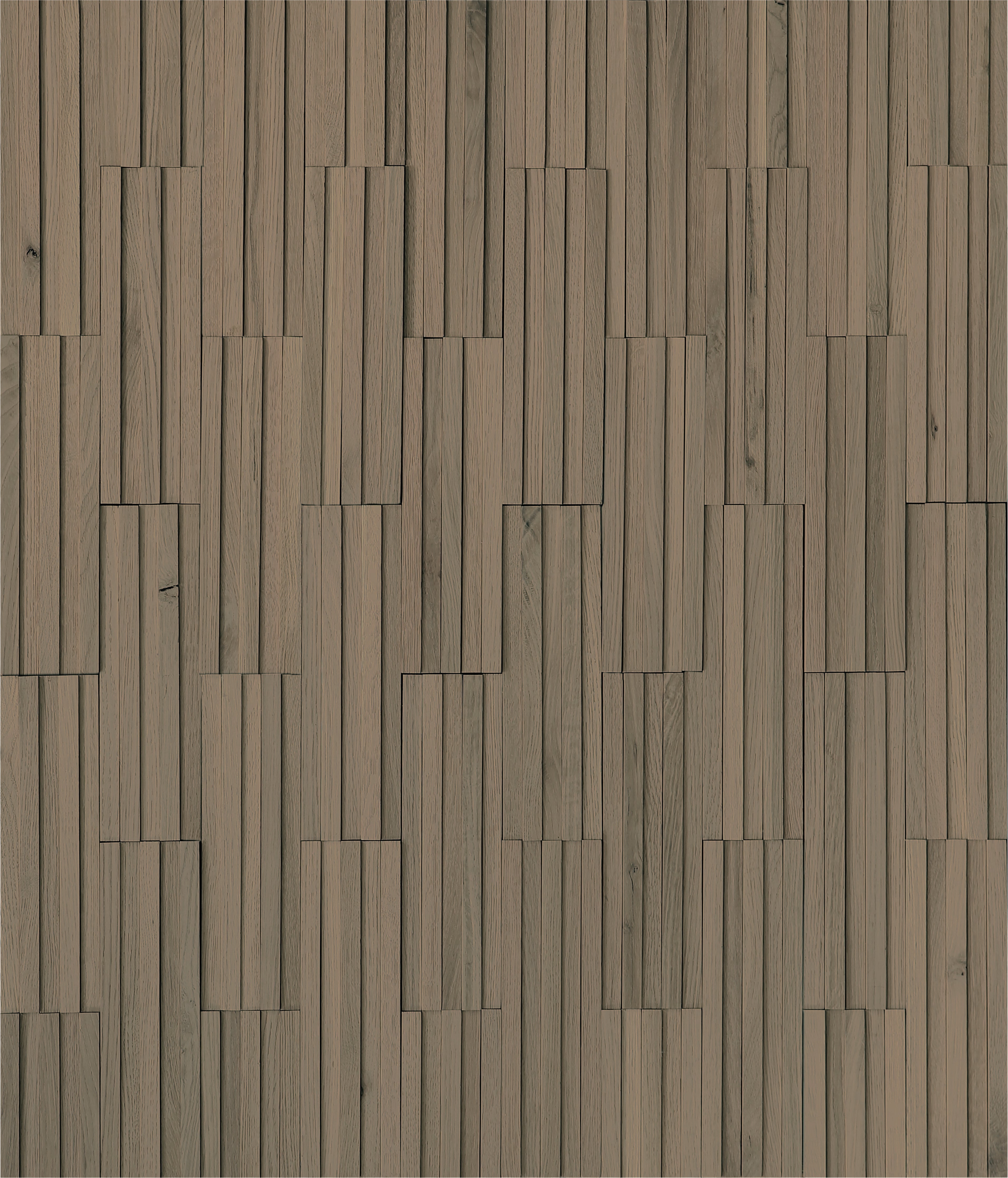duchateau inceptiv parallels smoke oak three dimensional wall natural wood panel matte lacquer for interior use distributed by surface group international
