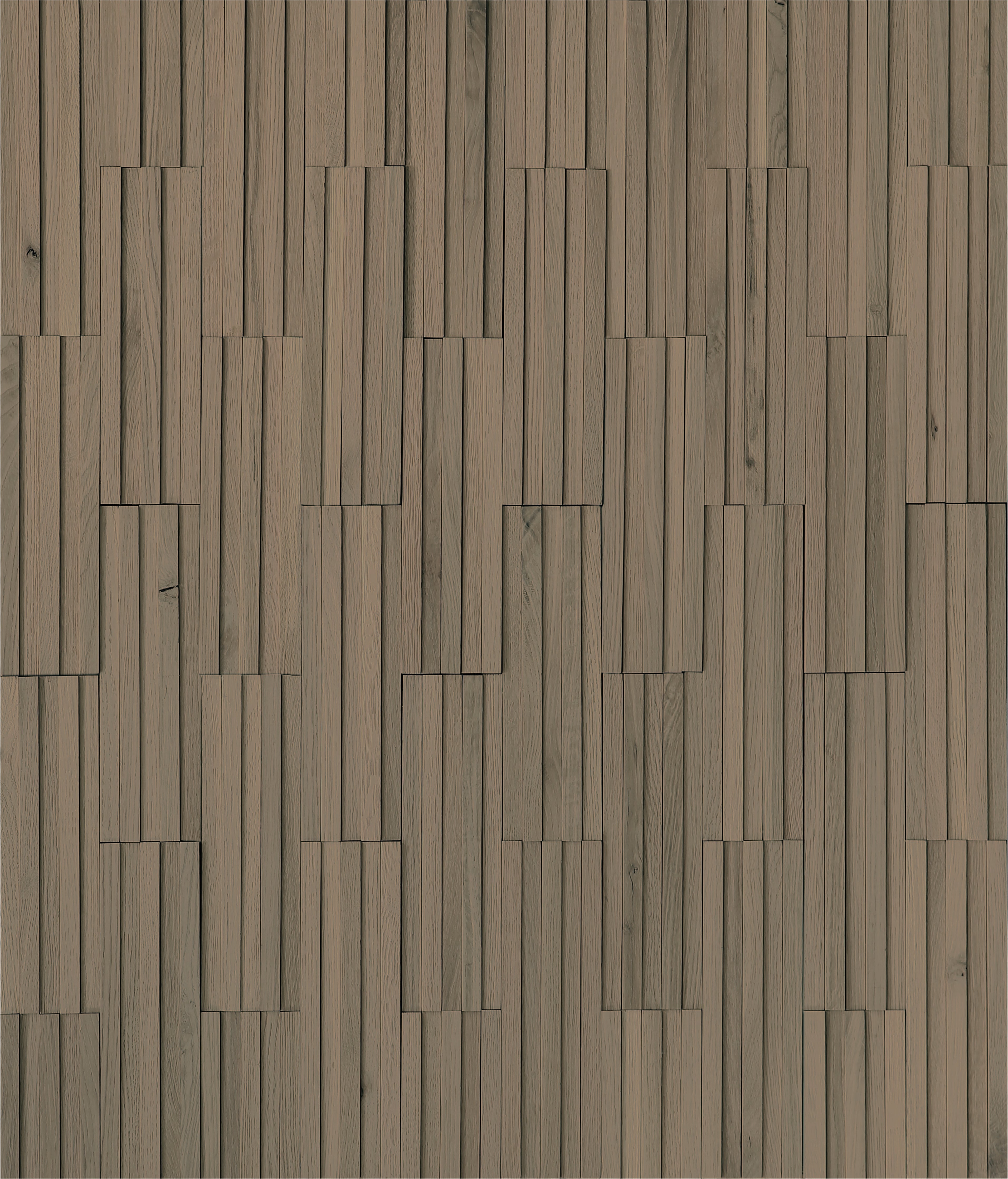 duchateau inceptiv parallels smoke oak three dimensional wall natural wood panel matte lacquer for interior use distributed by surface group international
