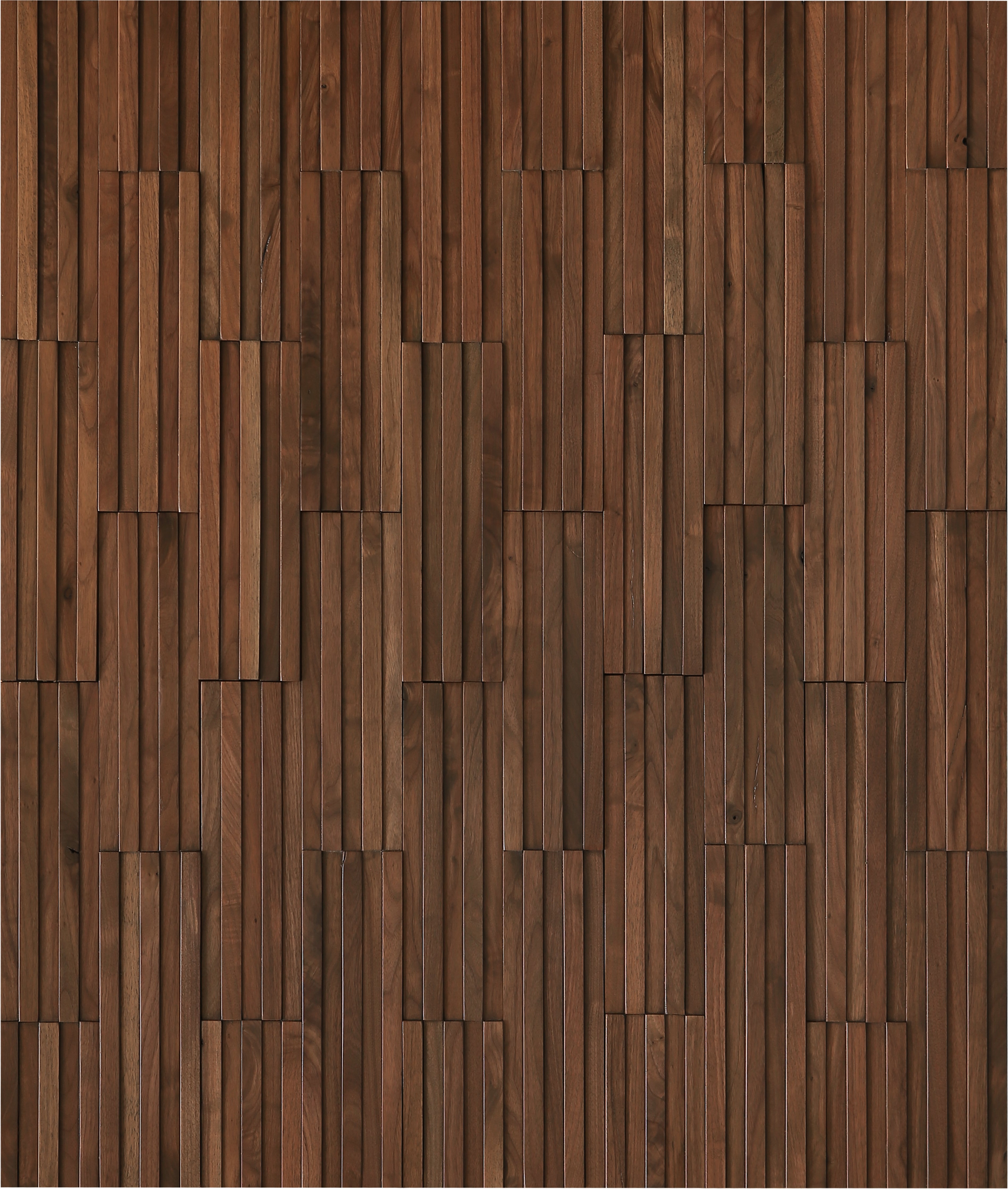 duchateau inceptiv parallels stout walnut three dimensional wall natural wood panel conversion varnish for interior use distributed by surface group international