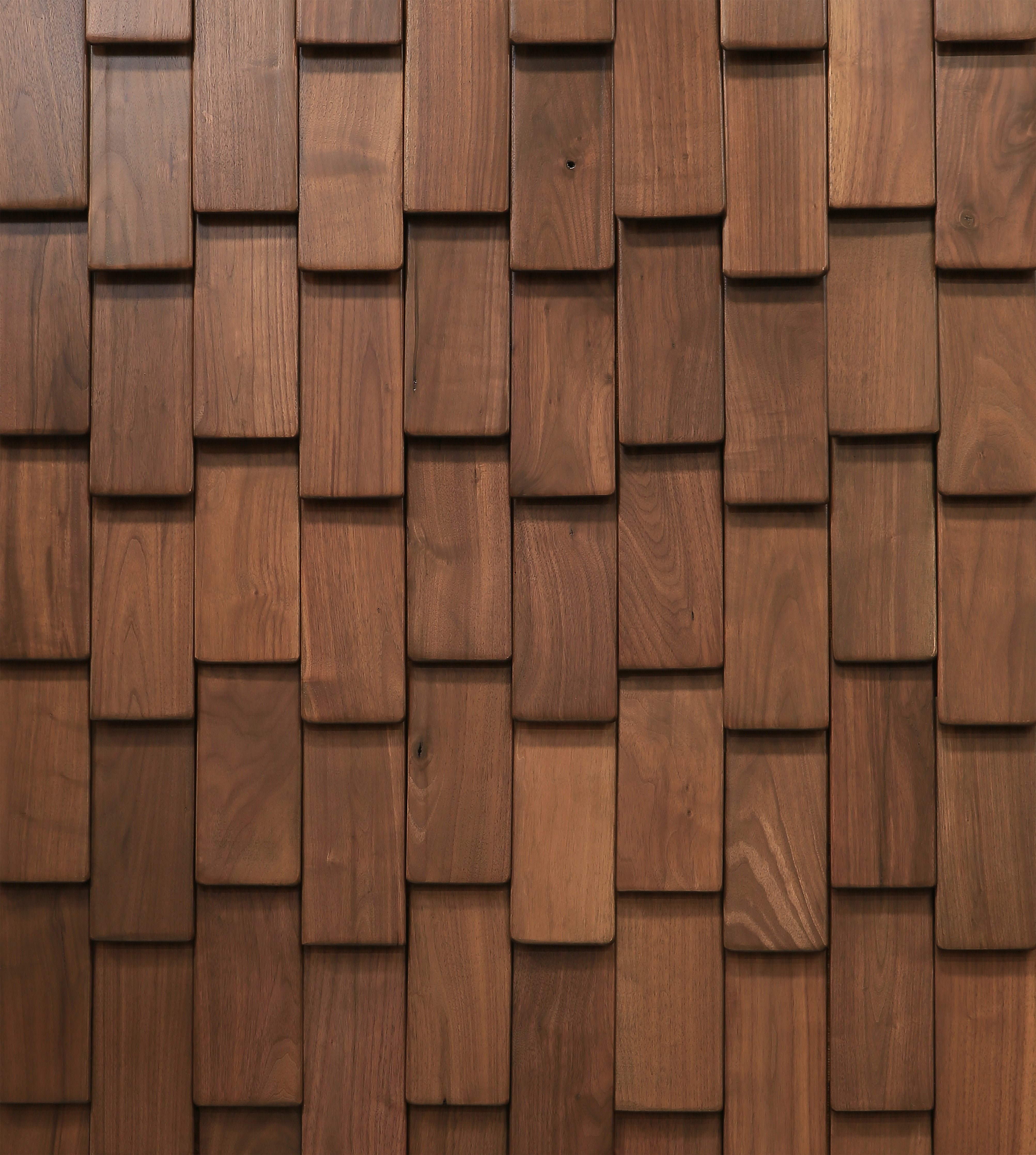 duchateau inceptiv scale reckt stout walnut three dimensional wall natural wood panel conversion varnish for interior use distributed by surface group international