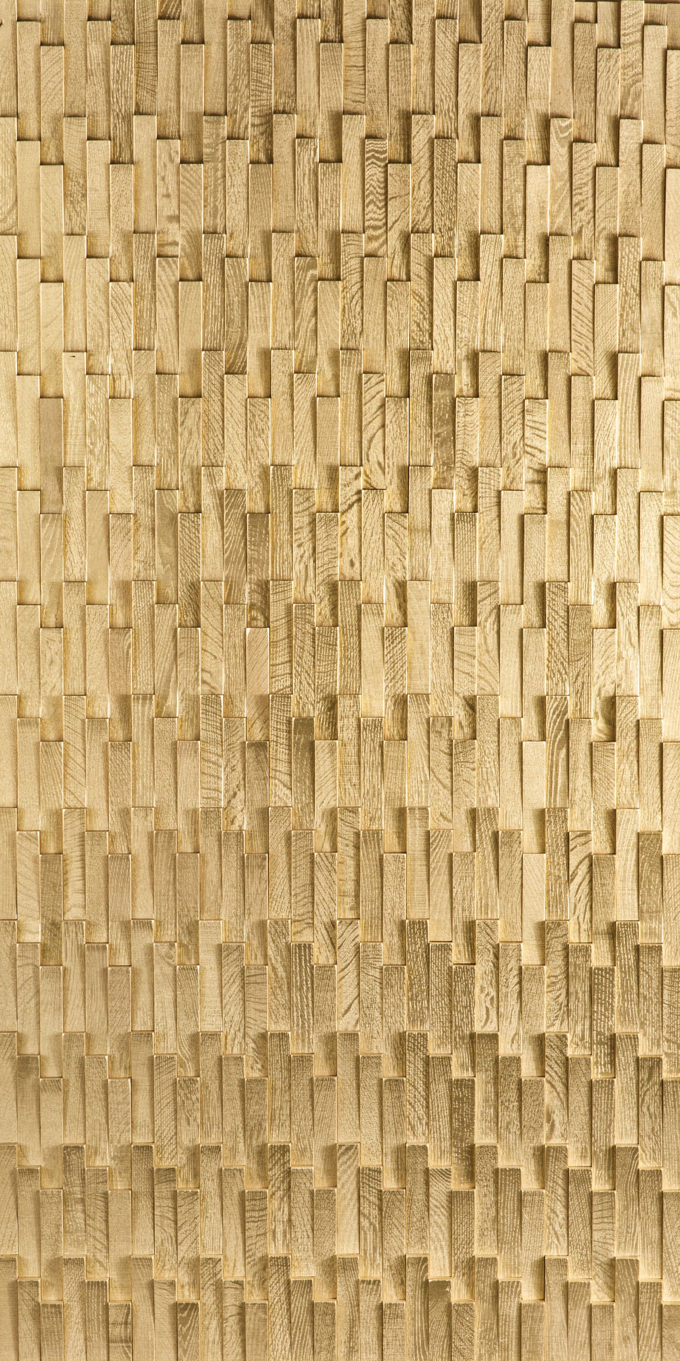 duchateau inceptiv wave gold oak three dimensional wall natural wood panel lacquer for interior use distributed by surface group international