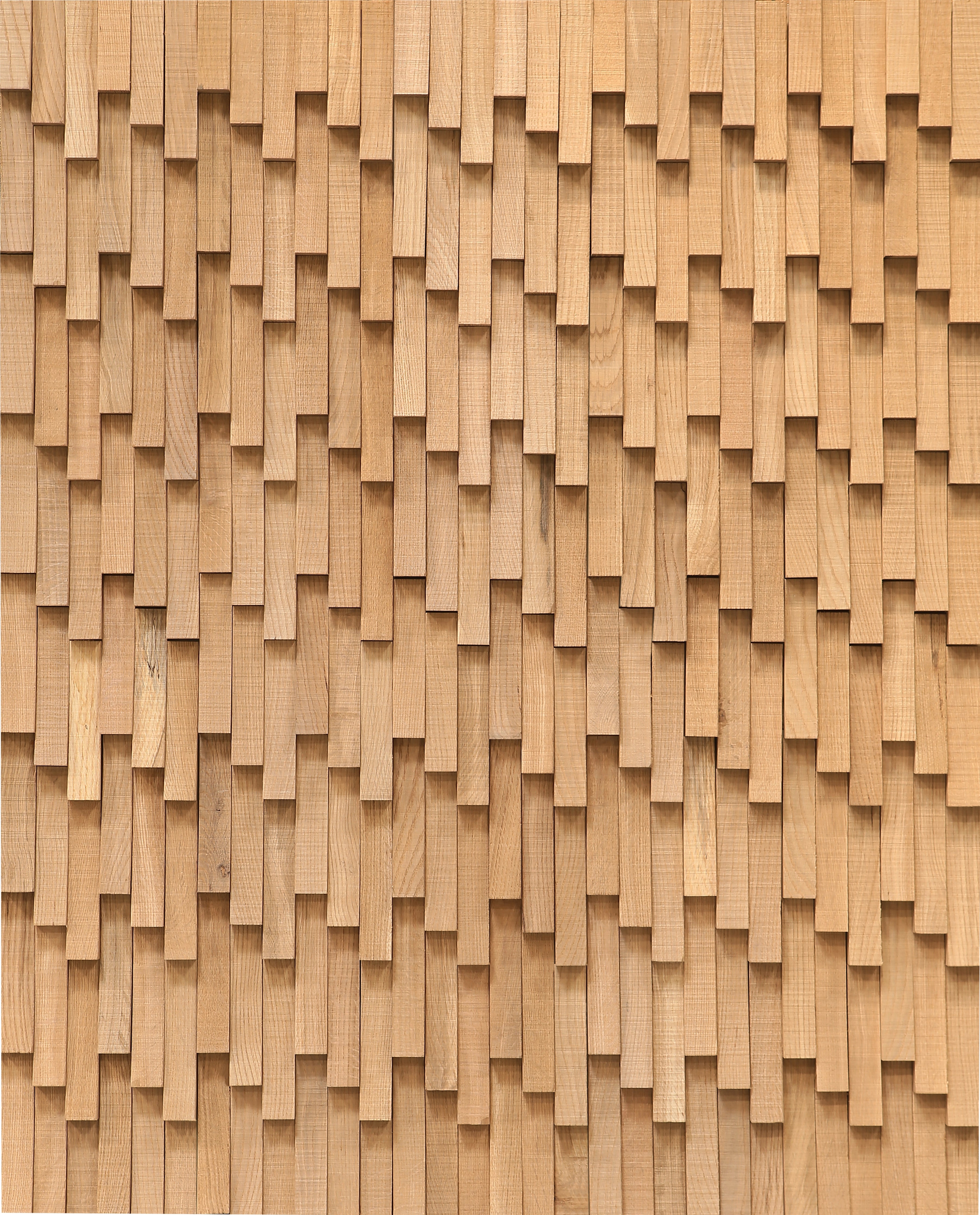 duchateau inceptiv wave sand oak three dimensional wall natural wood panel lacquer for interior use distributed by surface group international