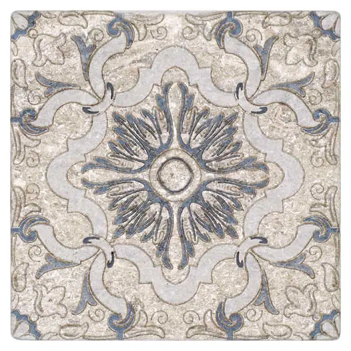dulcet sky captivating carrara natural marble square shape deco tile size 12 by 12 inch for interior kitchen and bathroom vanity backsplash wall and floor wet areas distributed by surface group and produced by artistic tile in united states